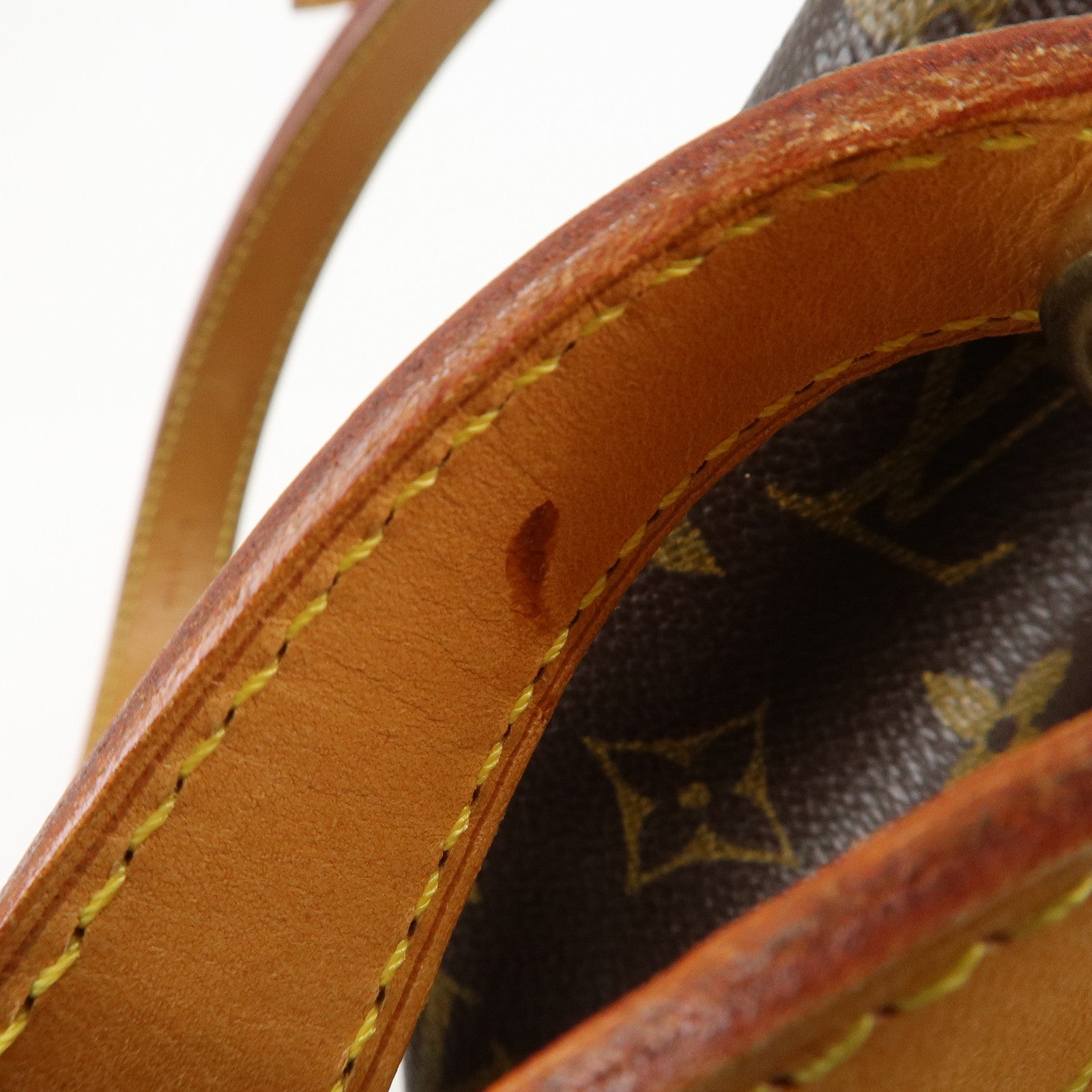 Louis Vuitton Monogram Canvas Petit Noe Shoulder Bag Brown M42226 Used