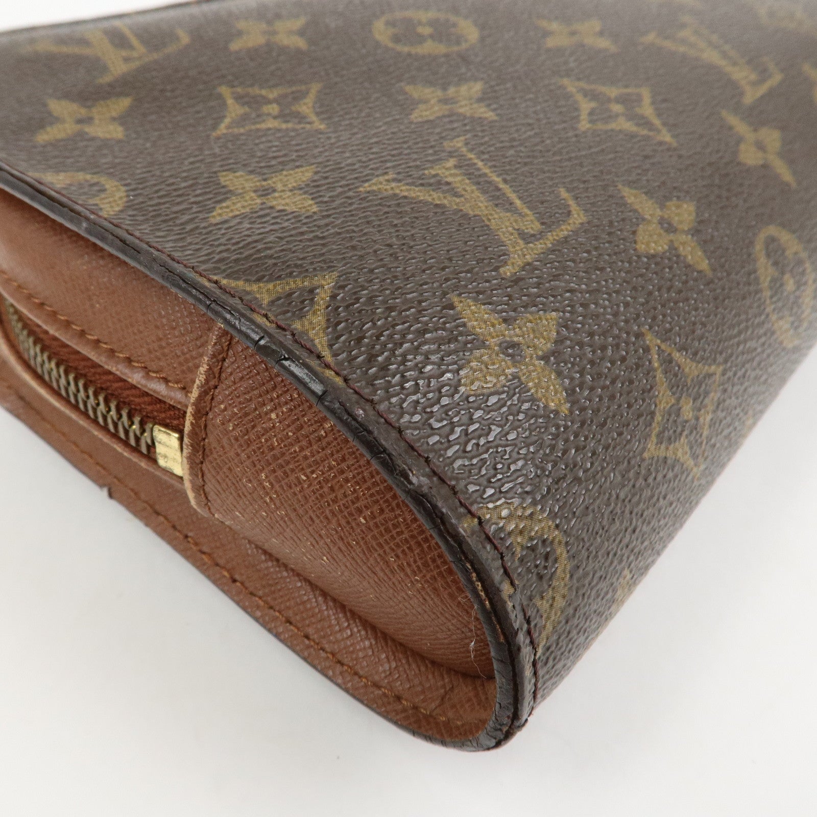 Louis Vuitton Monogram Canvas Orsay Clutch Bag Pouch Brown M51790