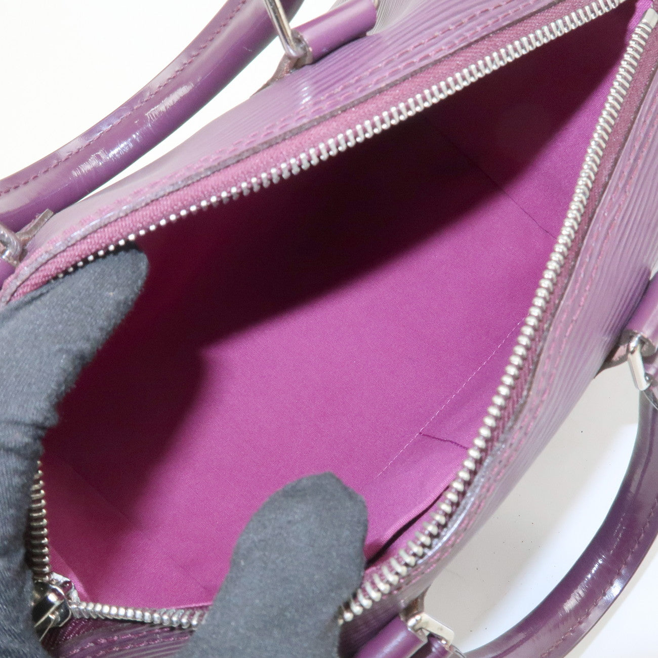 Louis Vuitton Epi Leather Speedy 30 Boston Bag Cassis M5923K