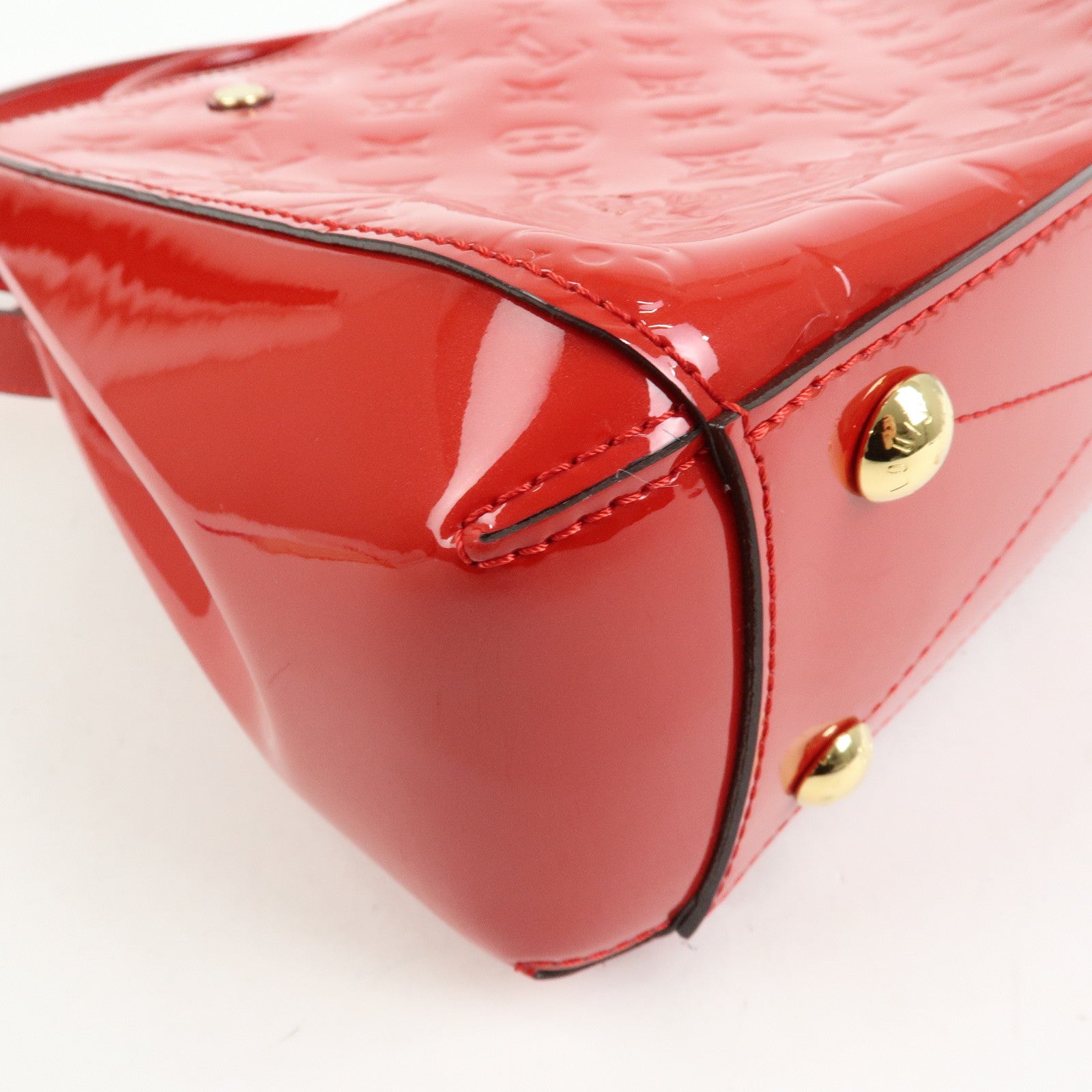 Louis Vuitton Monogram Vernis Montaigne BB 2Way Bag Cerise M50170