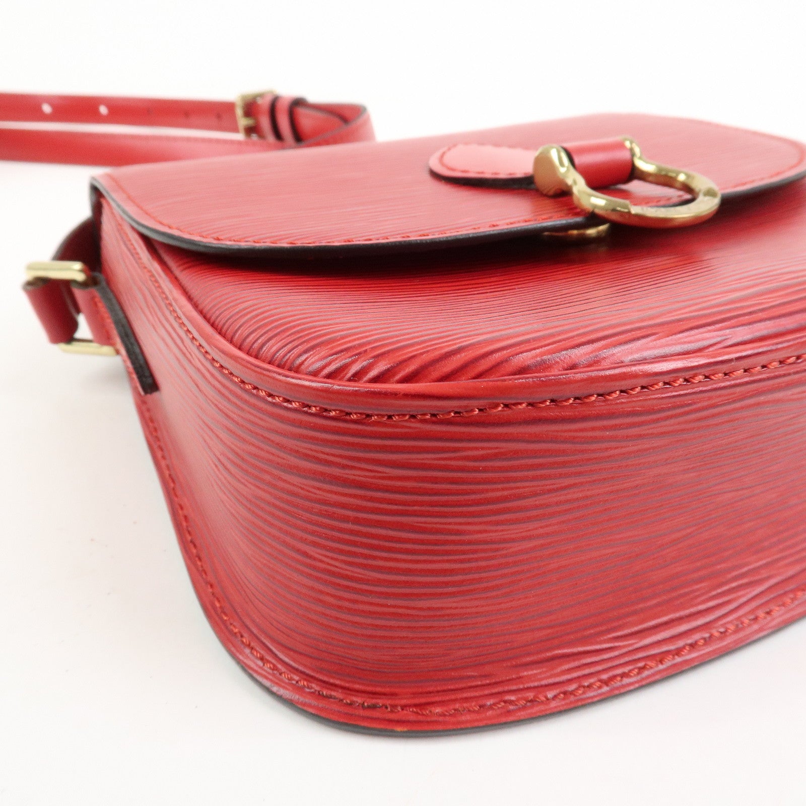 Louis Vuitton Epi Mini Saint Cloud Shoulder Bag Red M52217