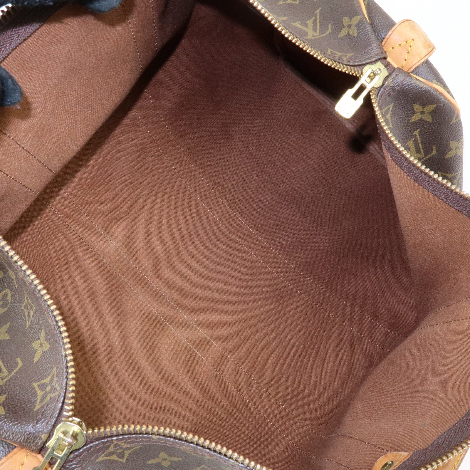 Louis Vuitton Monogram Keep All 45 Boston Bag Brown M41428