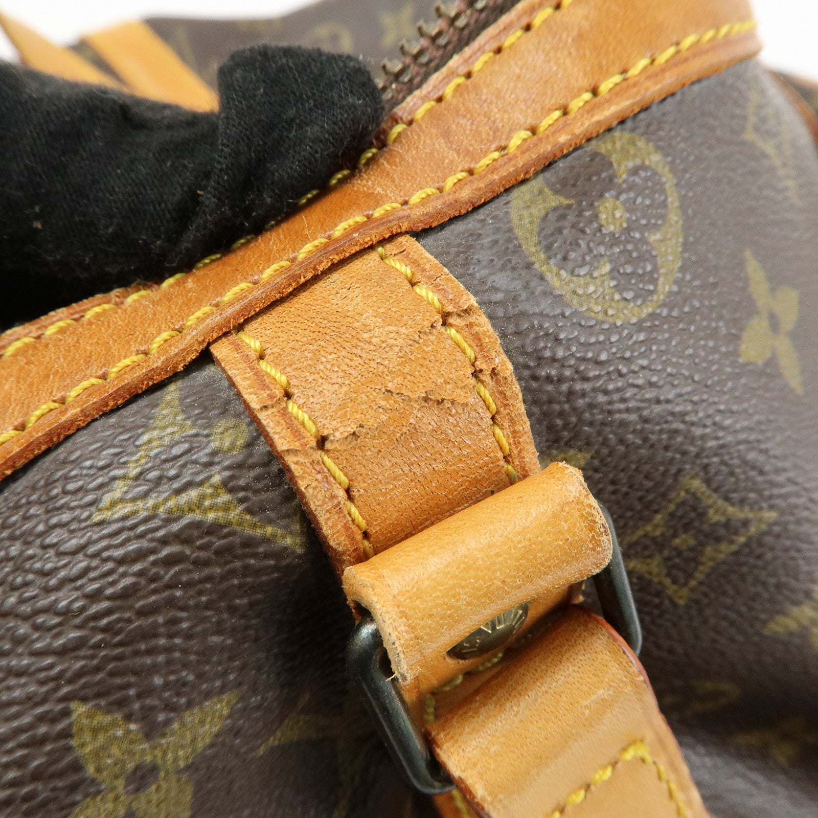 Louis Vuitton Monogram Sac Souple 35 Boston Bag Brown M41626