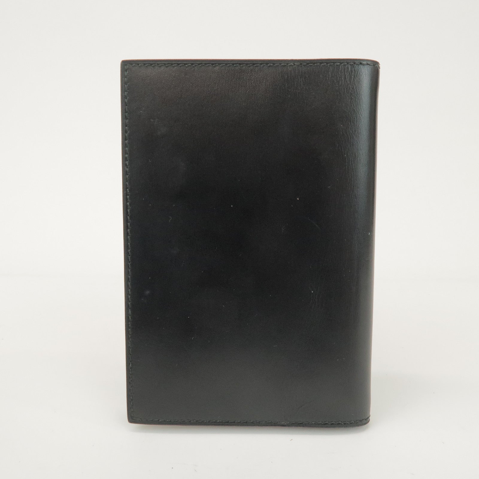 HERMES Agenda GM Box Calf Leather Planner Cover □J Stamped Black