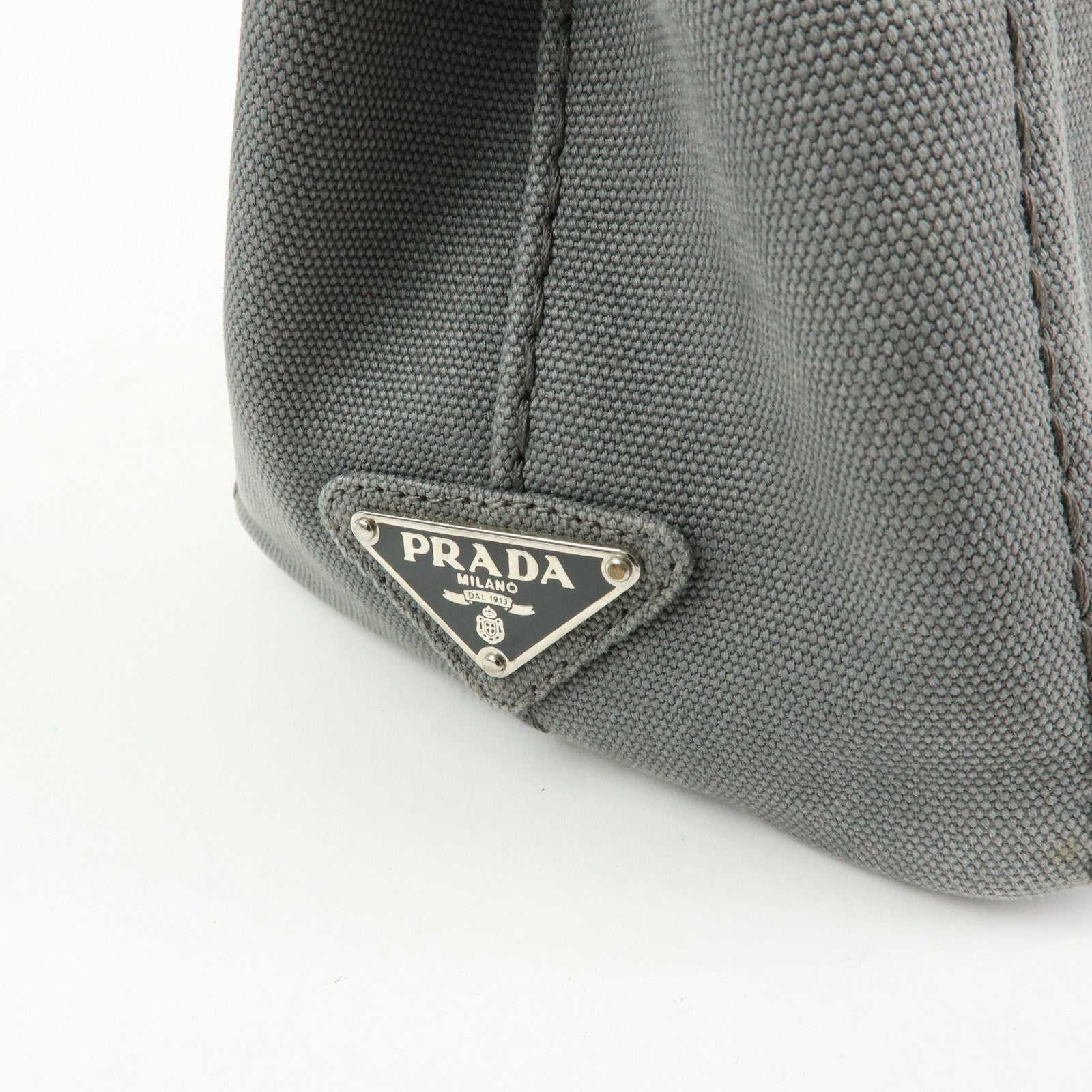 PRADA Canapa Mini Triangle Logo 2Way Bag Hand Shoulder Bag B2439G
