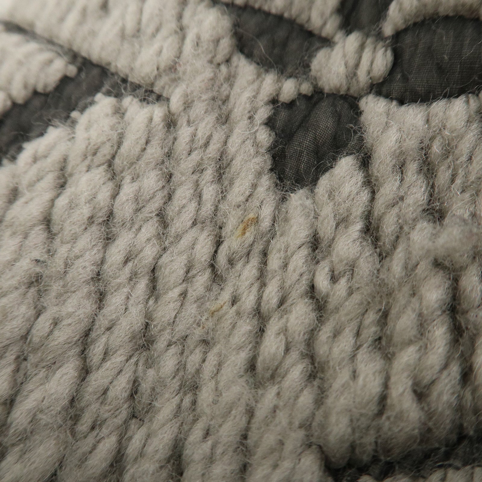 Louis Vuitton Monogram Escharp Logomania Wool Silk Scarf Gray