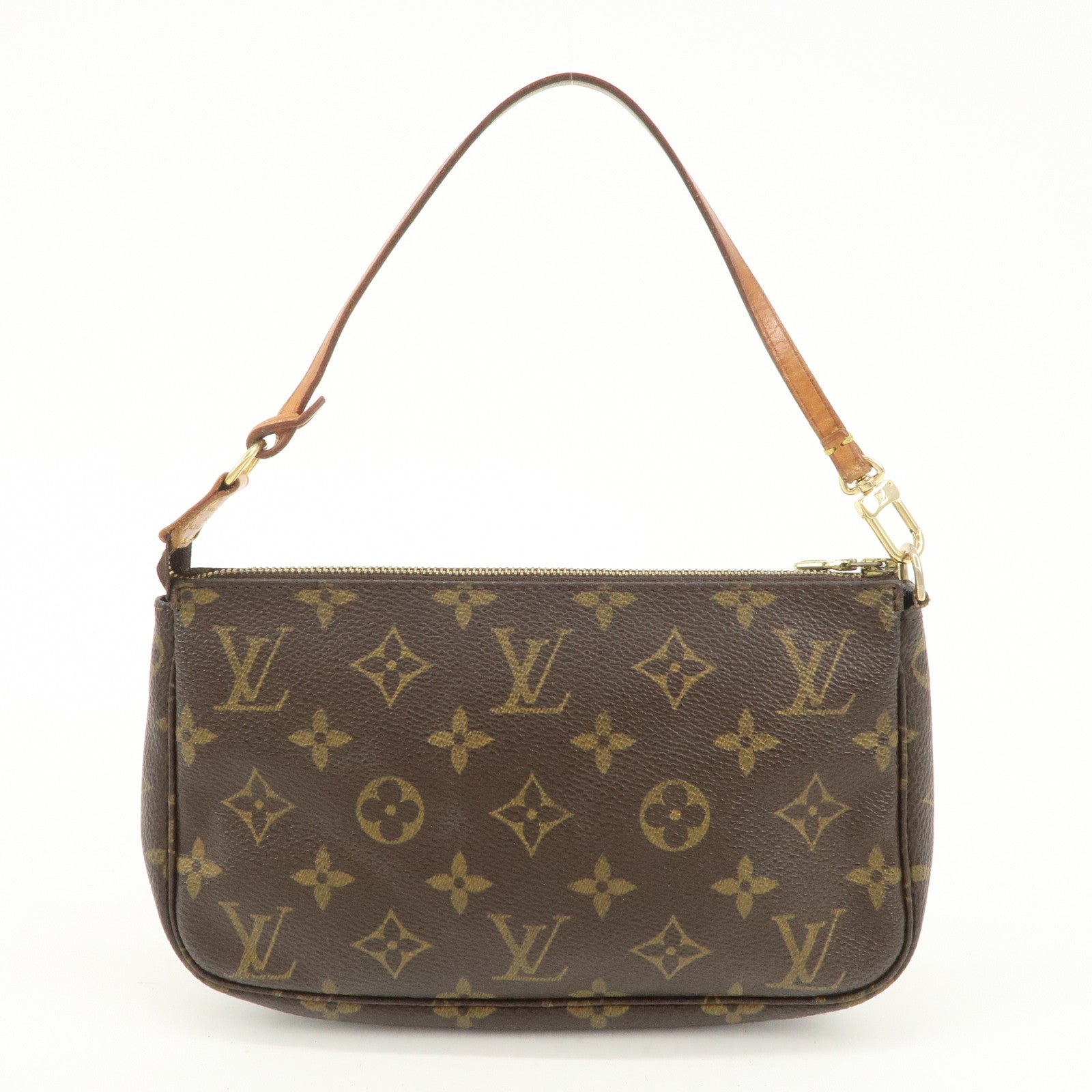 Louis Vuitton Monogram Pochette Accessoires Pouch Hand Bag M51980 Used