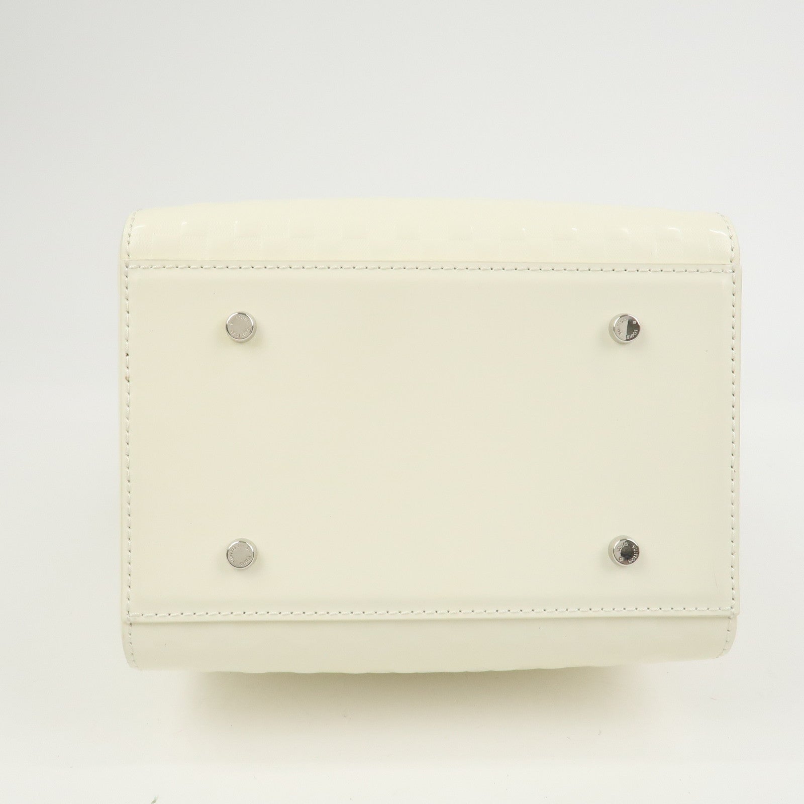 Louis Vuitton Damier Facette Speedy Cube PM Hand Bag Cream M48903