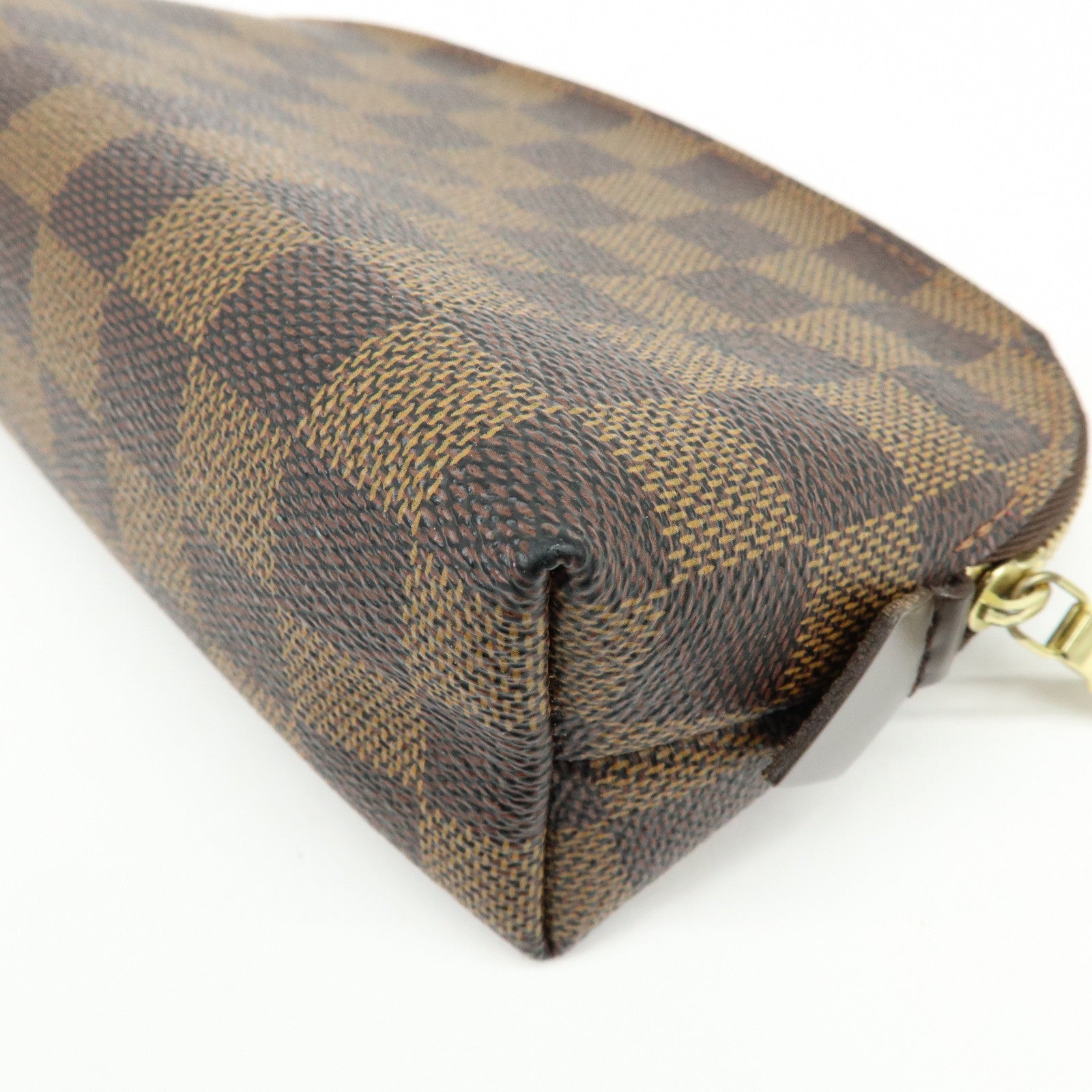 Louis Vuitton Damier Pochette Cosmetic PM Pouch Brown N47516