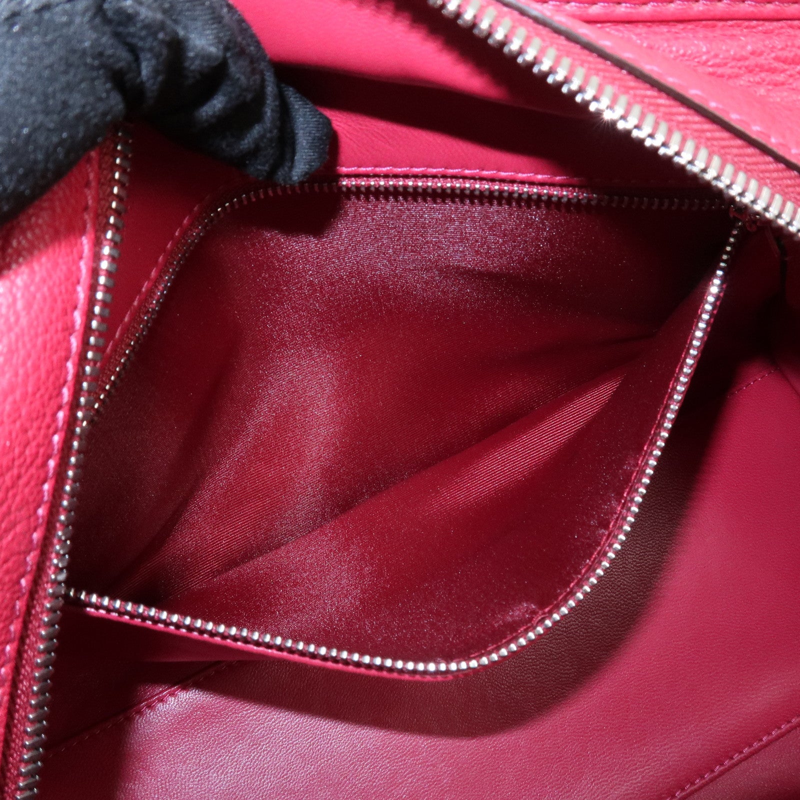 LOEWE Anagram Leather Amazona 28 Hand Bag Boston Bag Red Used