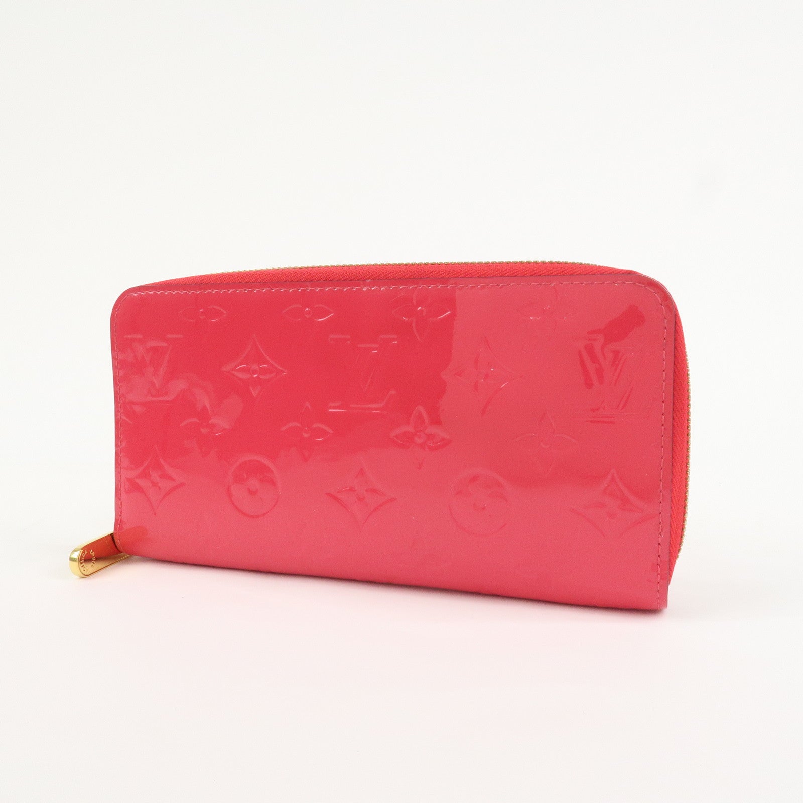 Louis Vuitton Monogram Vernis Round Zippy Wallet Hot Pink M93058
