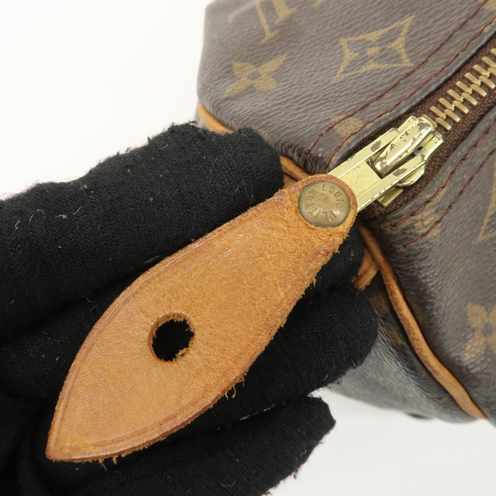 Louis Vuitton Monogram Speedy 30 Hand Bag Boston Bag Brown M41526 Used