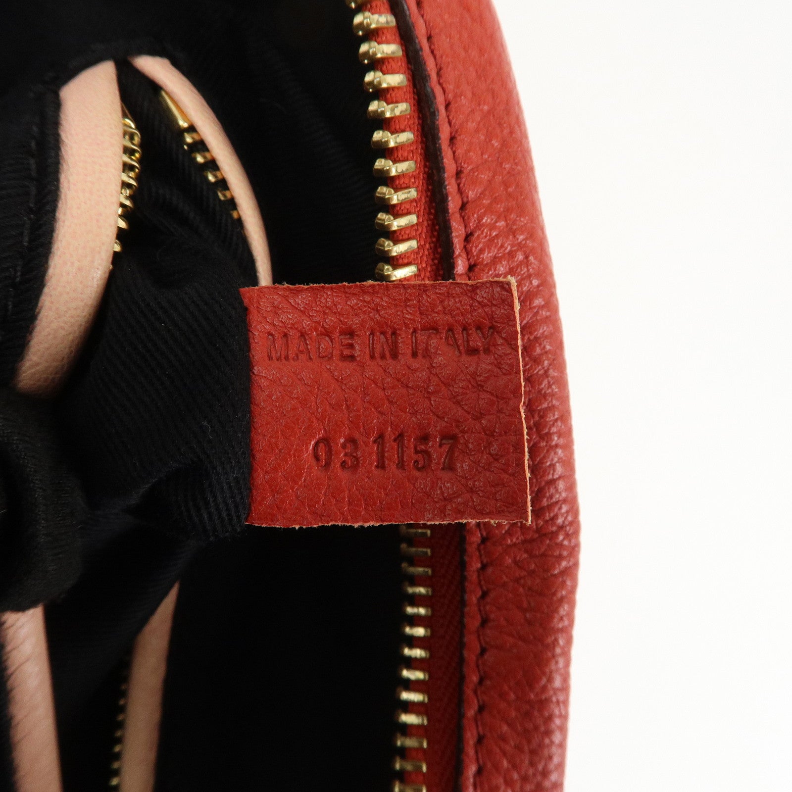 Chloe Paraty Leather 2Way Bag Shoulder Bag Hand Bag Red 031157