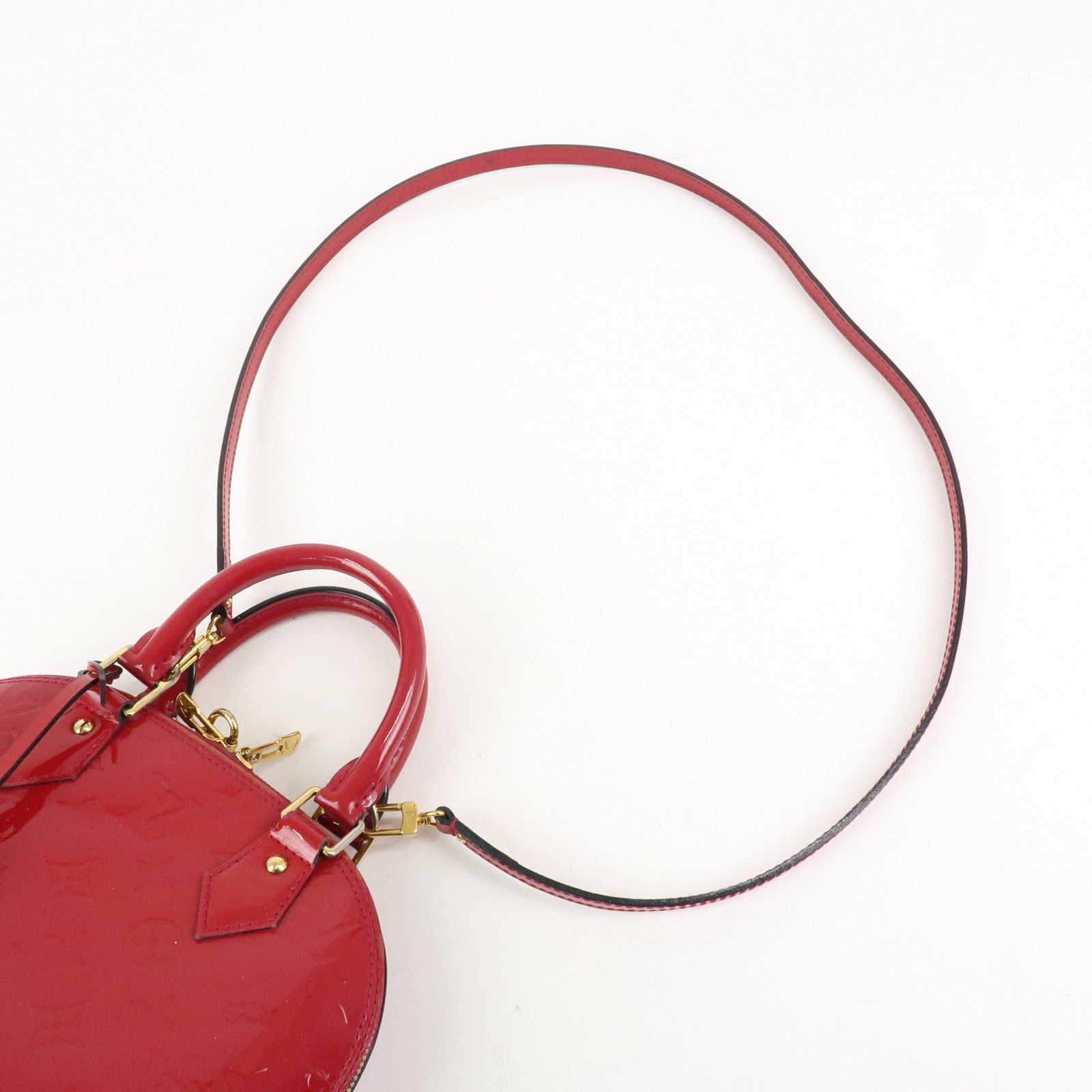 Louis Vuitton Monogram Vernis Alma BB 2Way Bag Rose Indien M91771 Used