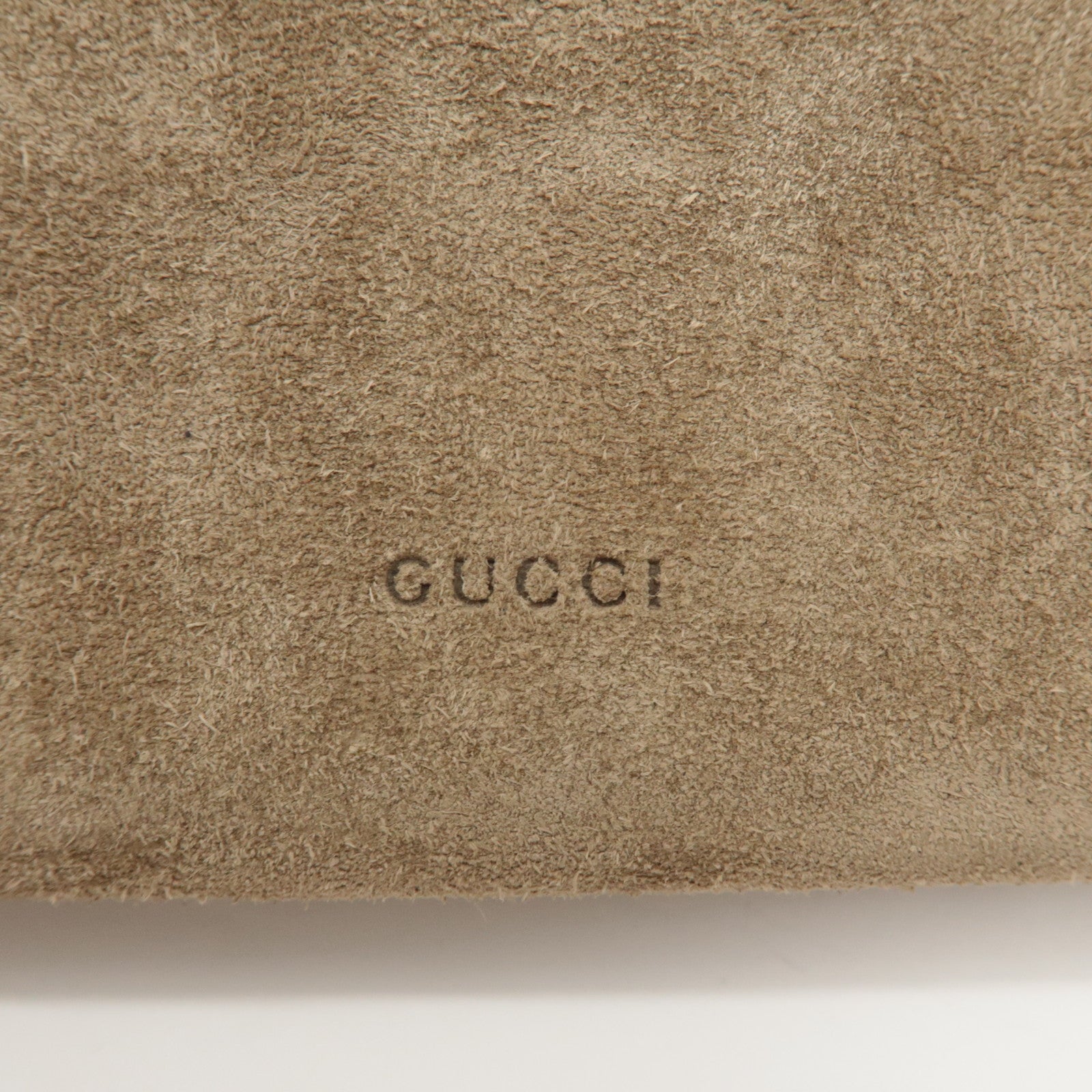 GUCCI Dionysus Suede Chain Shoulder Bag Beige Silver 401231 Used