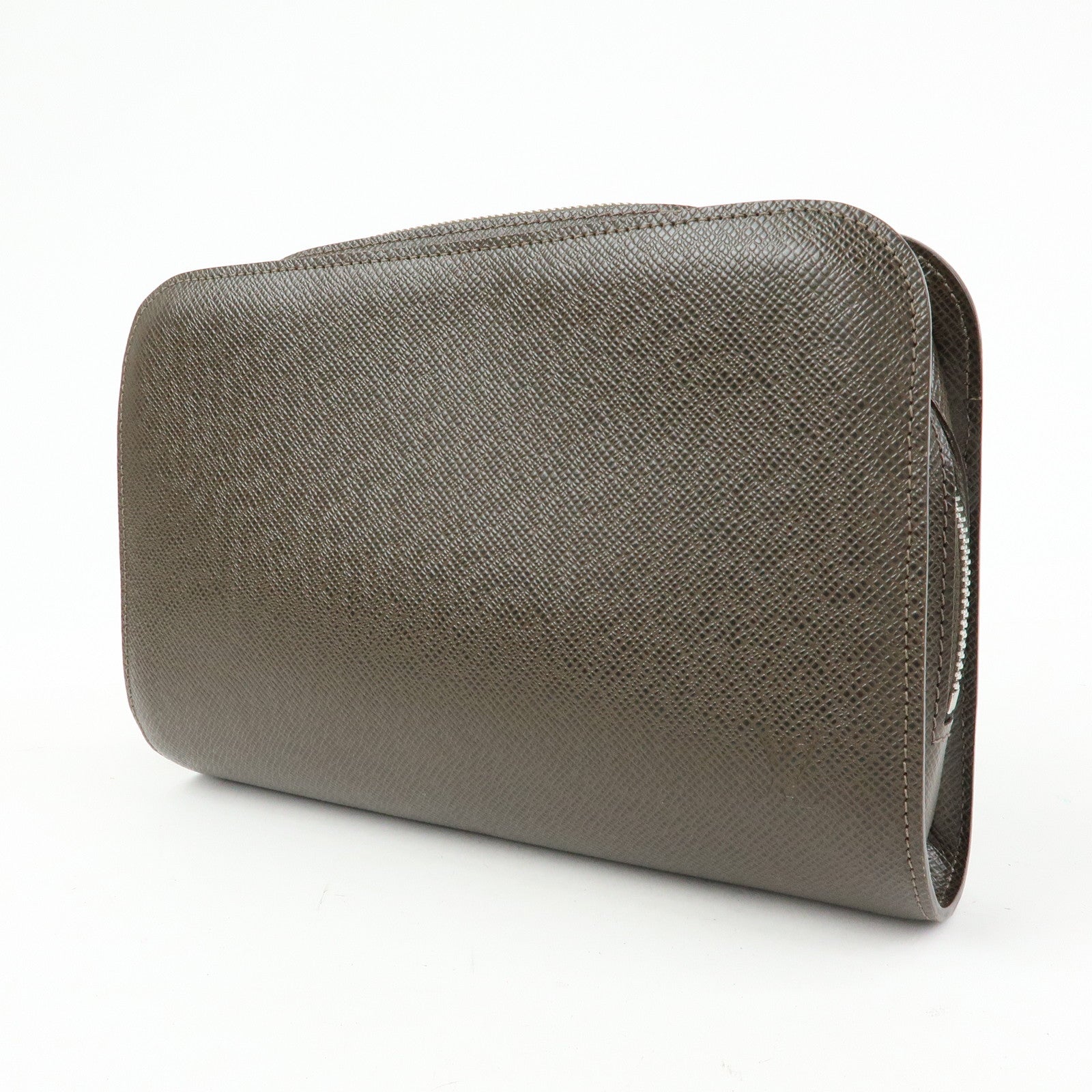 Louis Vuitton Taiga Organizer de Poche Clutch Bag Grizzly M30183