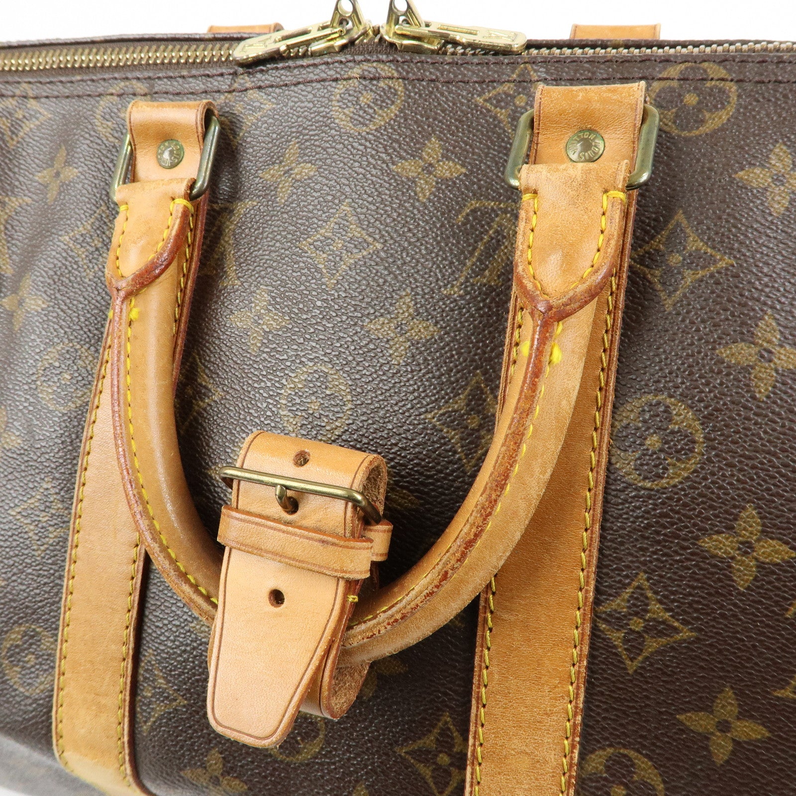 Louis Vuitton Monogram Keep All 45 Boston Bag Brown M41428