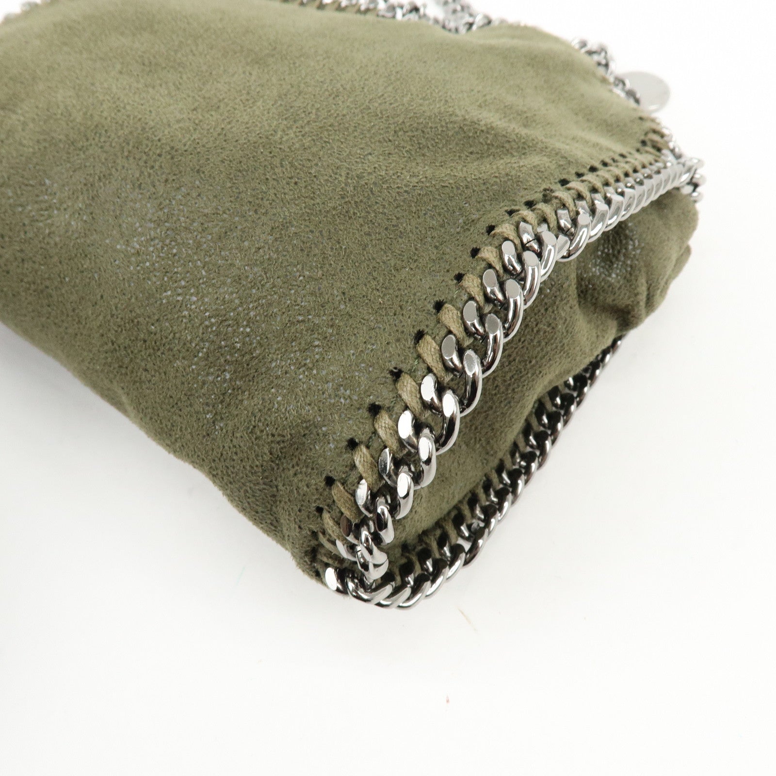 STELLA MCCARTNEY Falabella Mini Faux Leather 2Way Bag Khaki