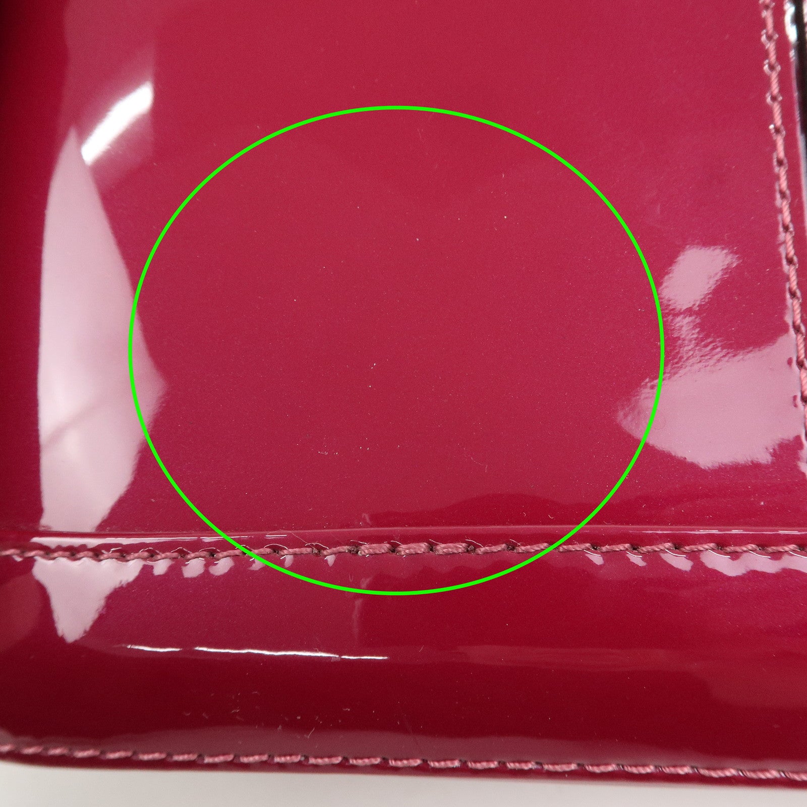 Louis Vuitton Monogram Vernis Alma BB 2Way Bag Magenta M54785