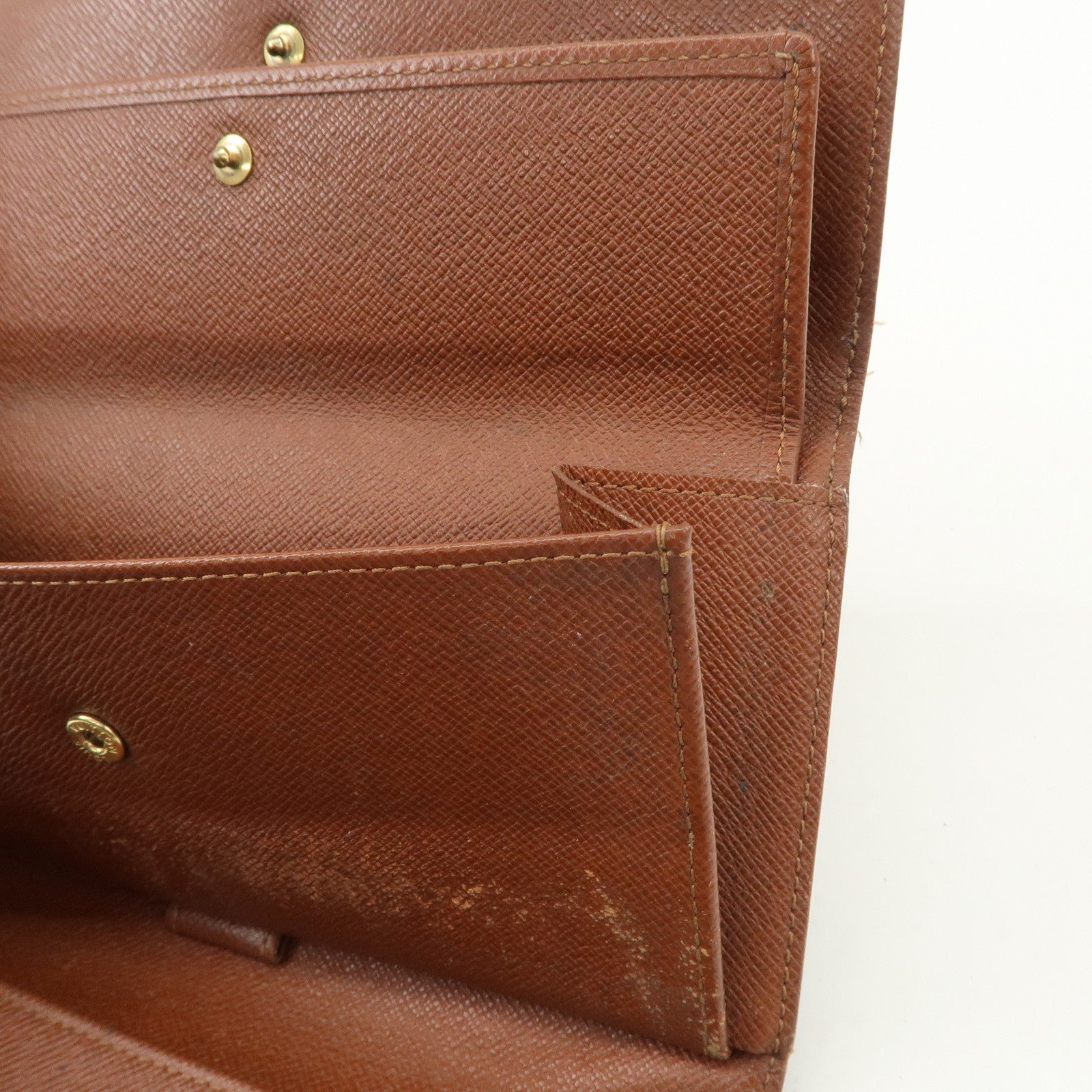 Louis Vuitton Set of 2 Monogram Canvas Long Wallet M61217 M61215 Used