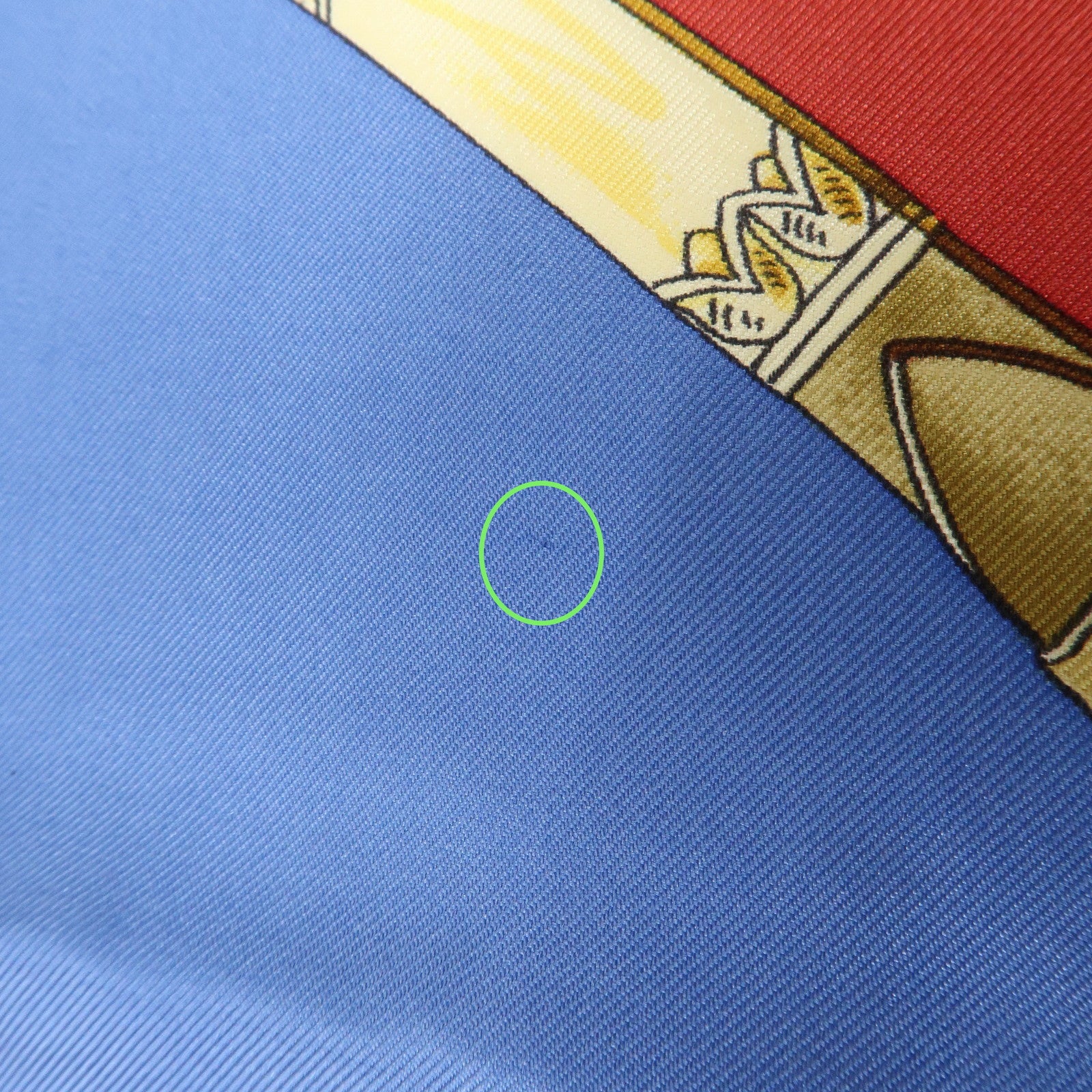 HERMES Carre 90 Silk 100% Scarf Pampa Blue Red