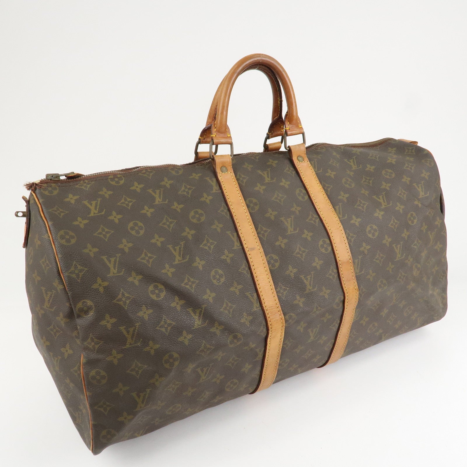 Louis Vuitton Monogram Keep All 55 Boston Bag Travel Bag M41424 Used