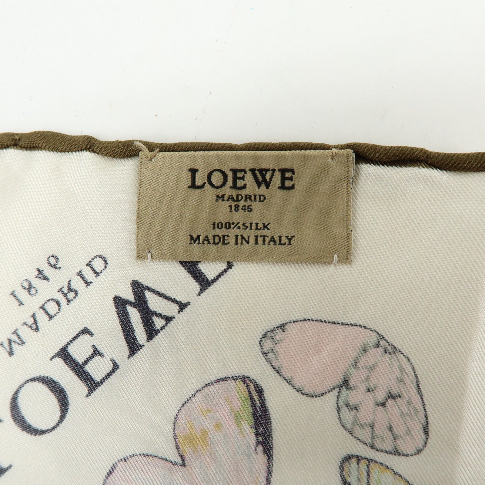 LOEWE CELINE Set of 2 Silk Cotton100% Scarf Butterfly Tassel