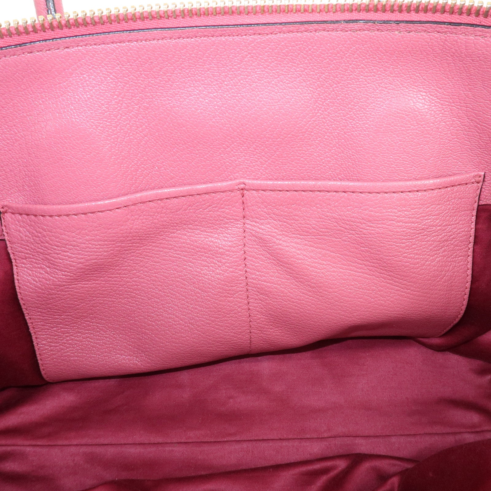 MIU MIU Logo Madras Leather 2WAY Bag Hand Bag Shoulder Bag RN1016