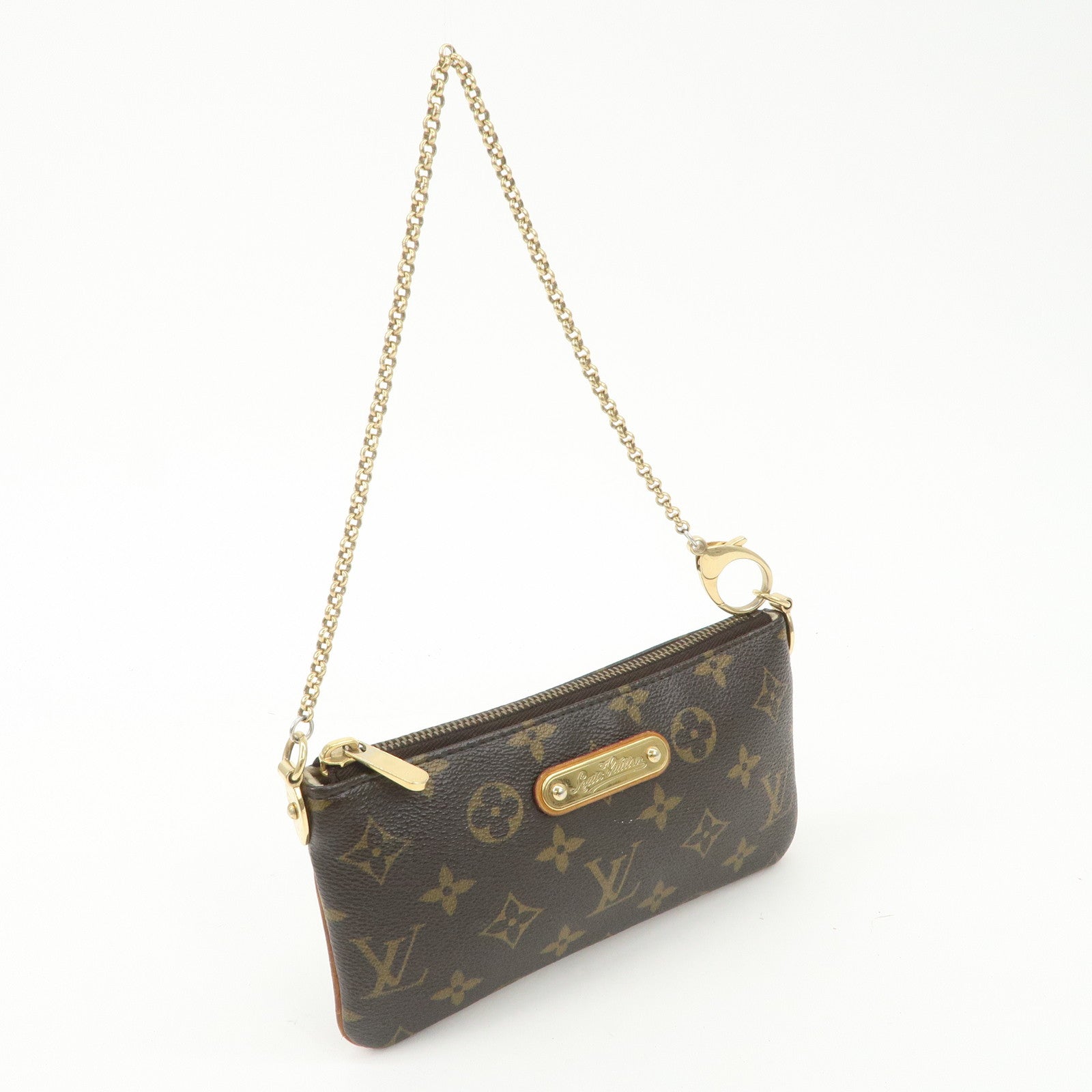 Louis Vuitton Monogram Pochette Milla MM Chain Hand Bag M60094