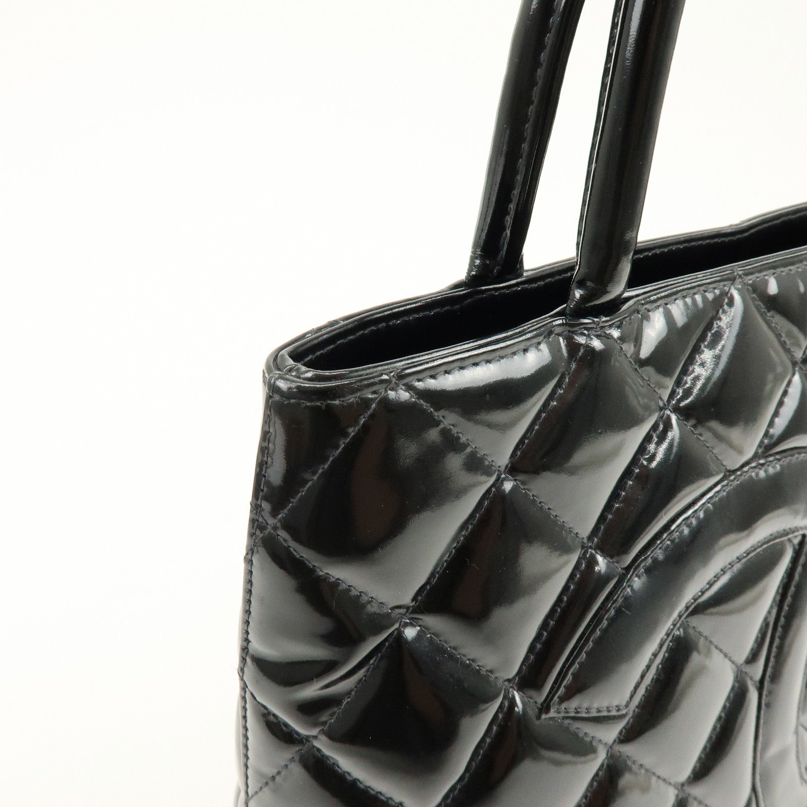 CHANEL Matelasse COCO Mark Medallion Tote Bag Hand Bag A01804