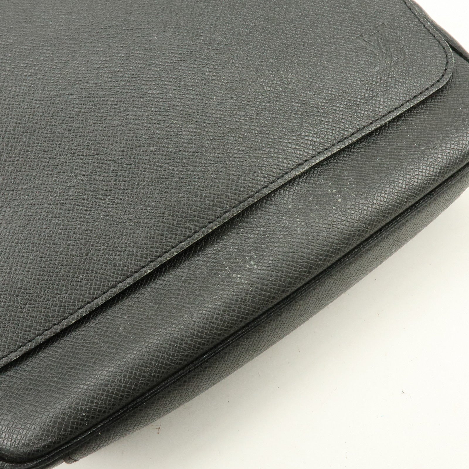 Louis Vuitton Taiga Leather Victor Shoulder Bag Ardoise M30142