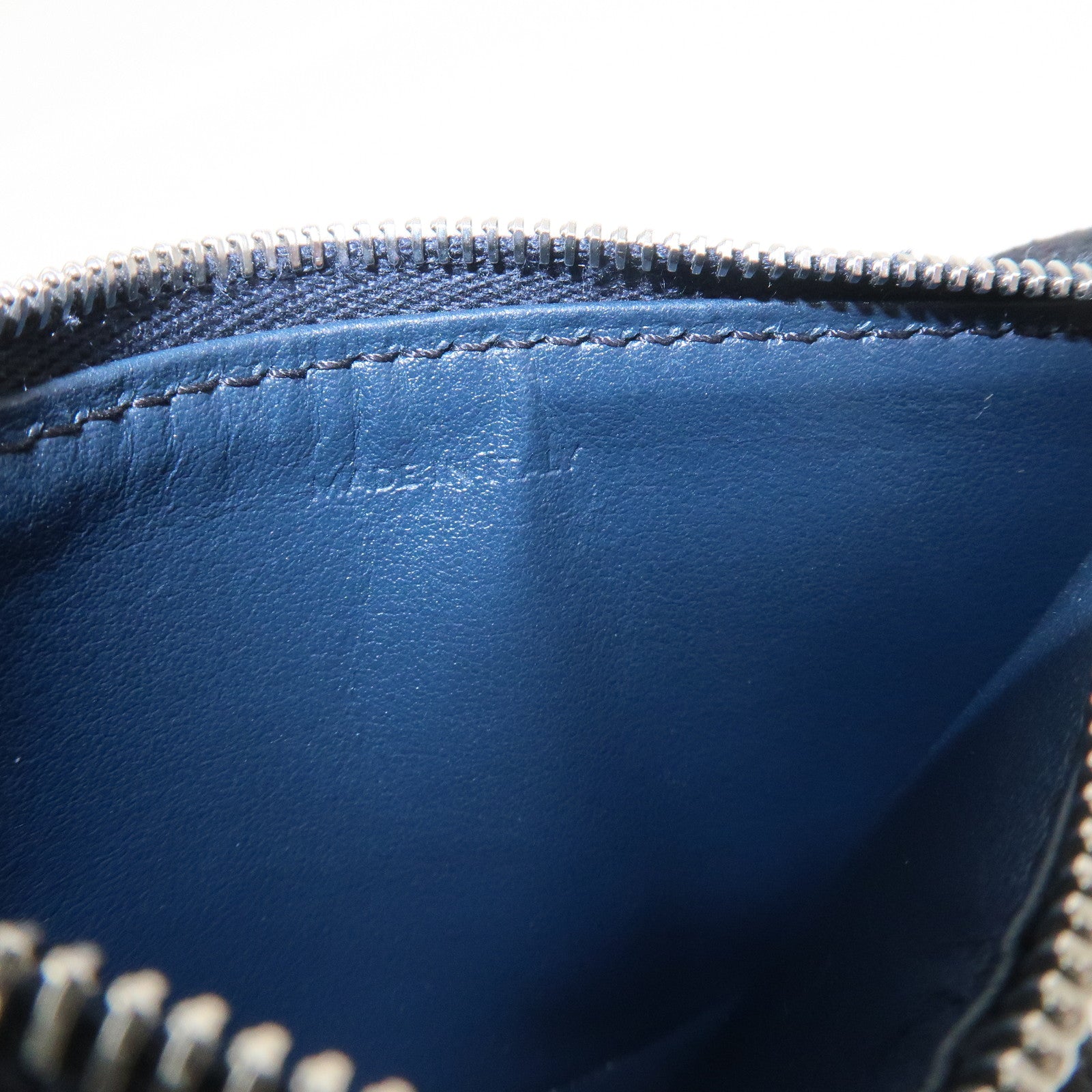 CELINE Logo Leather Card Case Card Holder FragmentツCase Dark Navy