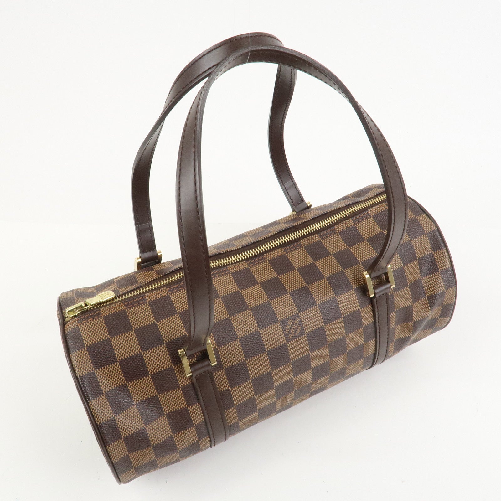 Louis Vuitton Damier Ebene Papillon 30 Hand Bag Brown N51303