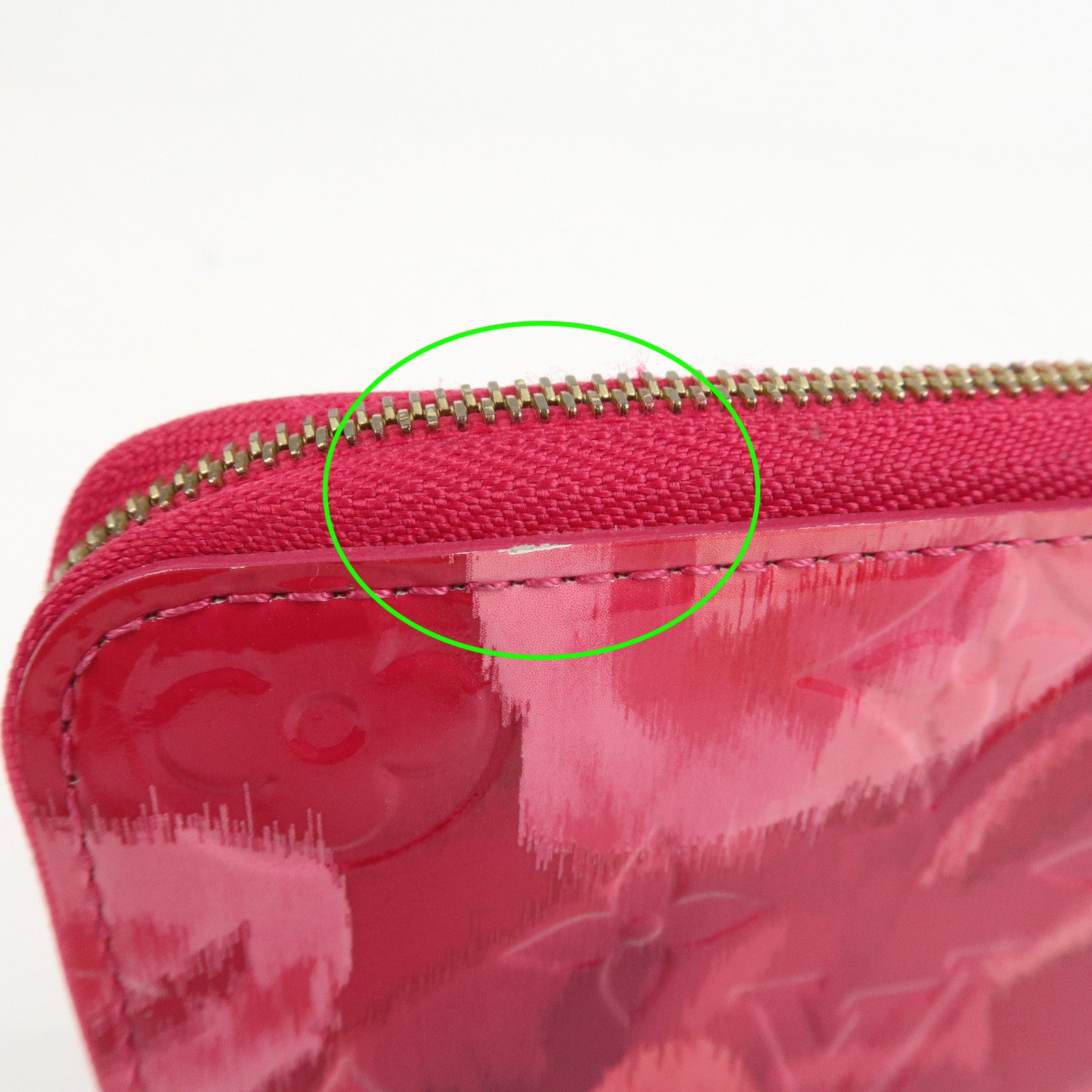 Louis Vuitton Monogram Vernis Flower Ikat Zippy Wallet Rose M90030