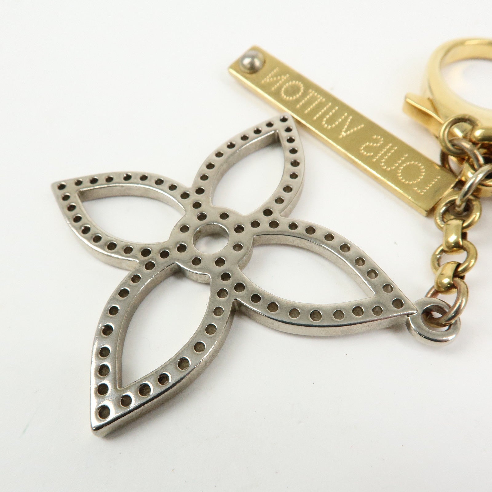 Louis Vuitton Bijoux Sac Tapage Metal Bag Charm Gold Silver M65090