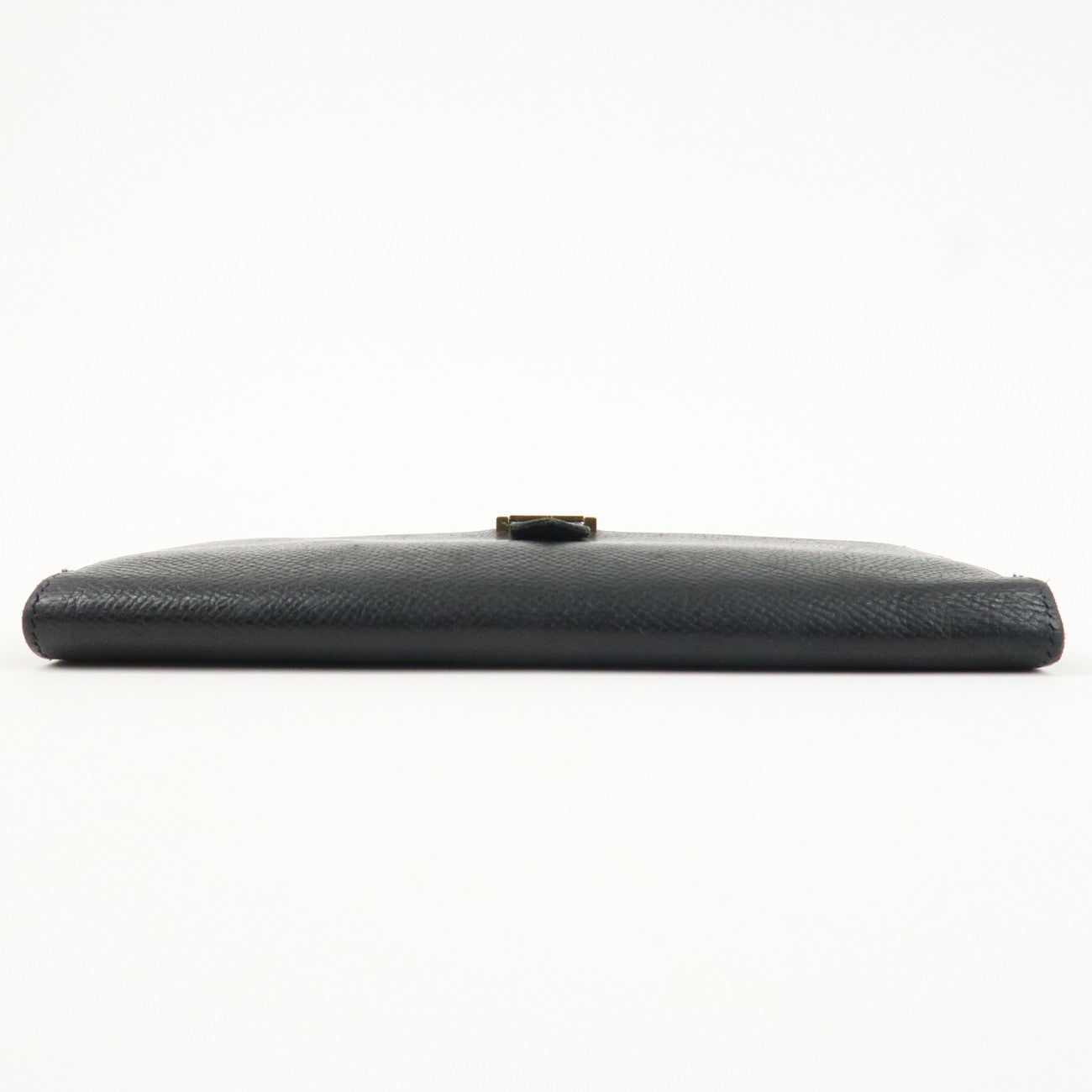 HERMES Epson Bearn Soufflet Long Wallet C Stamped Black Used