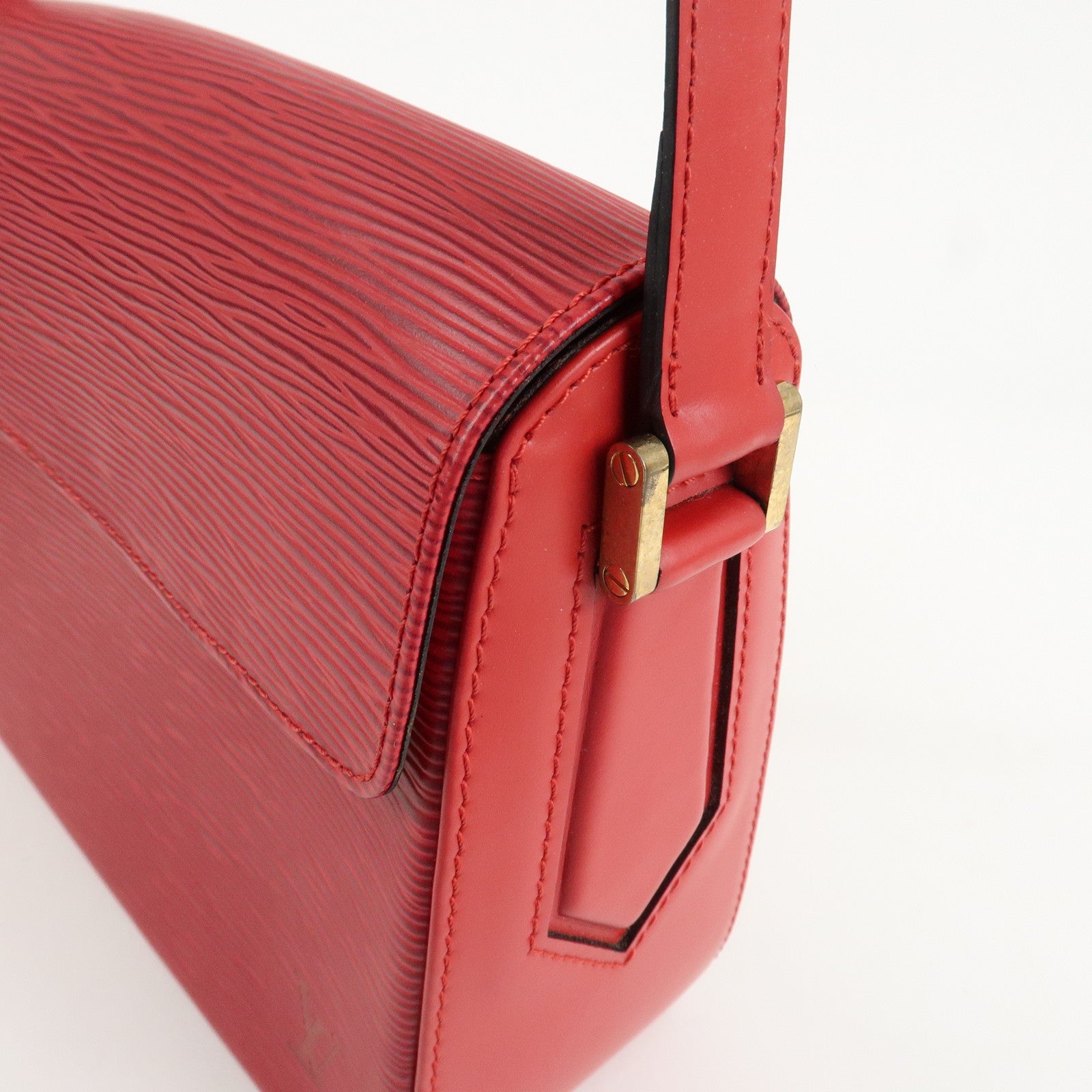 Louis Vuitton Epi Leather Buci Shoulder Bag Castilian Red M52207 Used