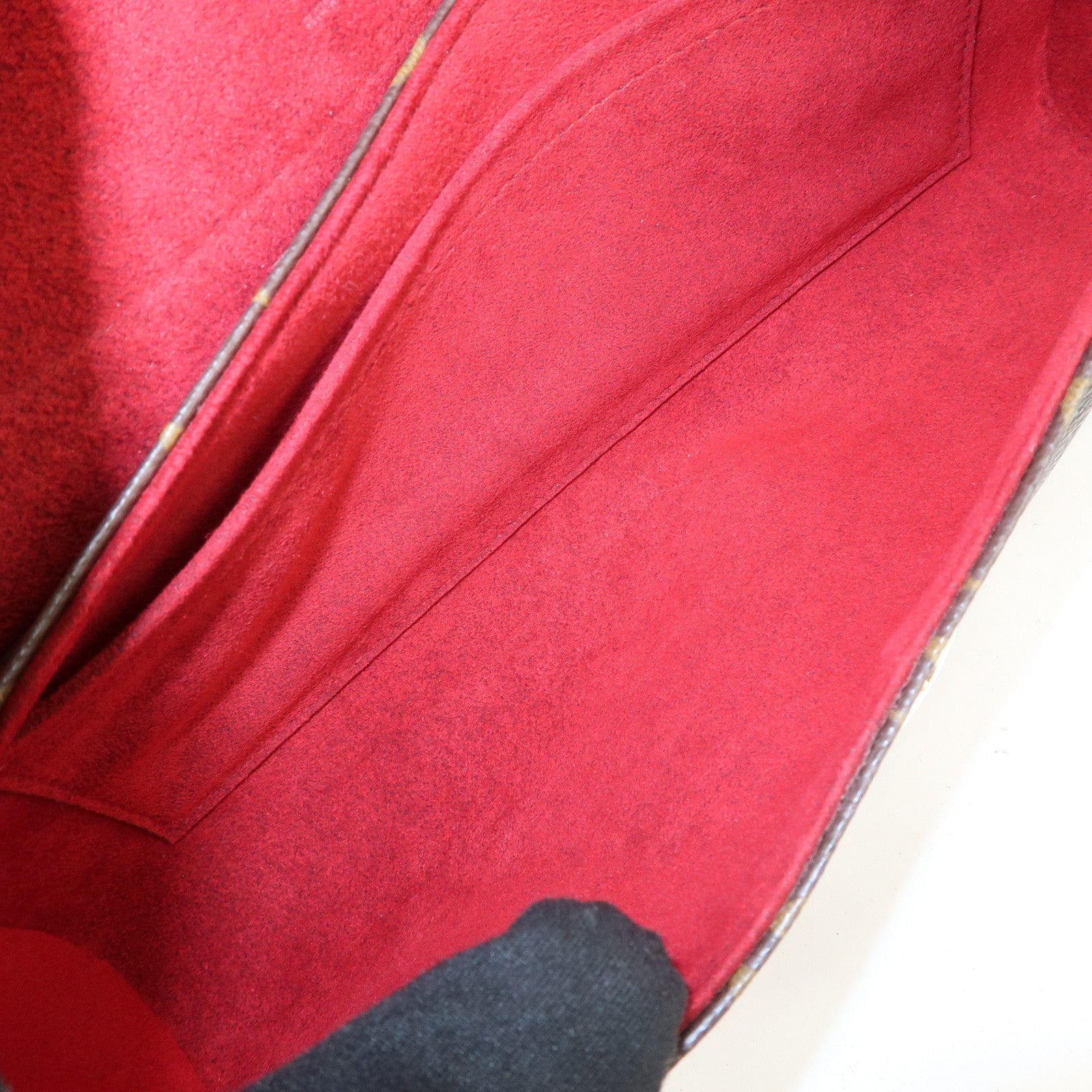 Louis Vuitton Monogram Sonatine Hand Bag Brown M51902