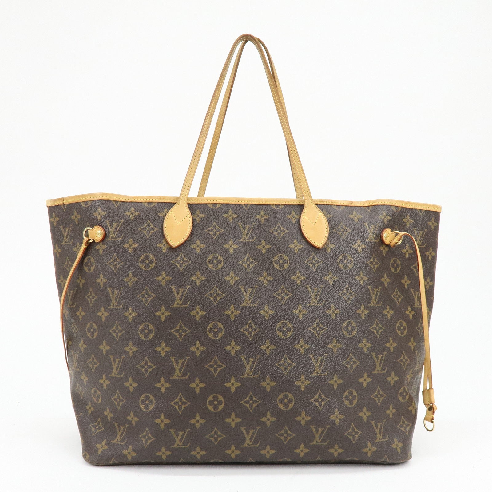 Louis Vuitton Monogram Neverfull GM Tote Bag Hand Bag Brown M40157