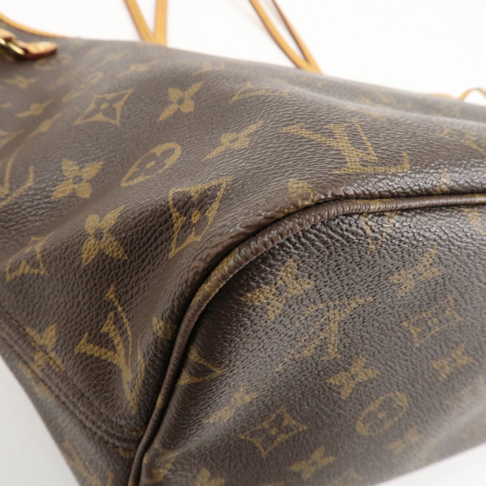 Louis Vuitton Monogram Neverfull MM Tote Bag Brown M40156 Used