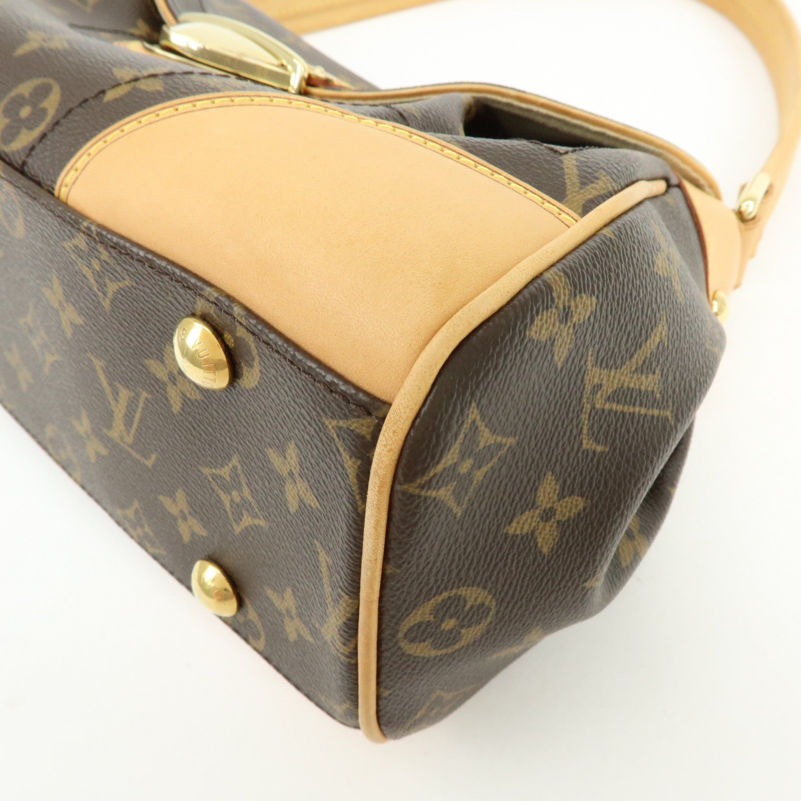 Louis Vuitton Monogram Beverly MM Shoulder Hand Bag Brown M40121
