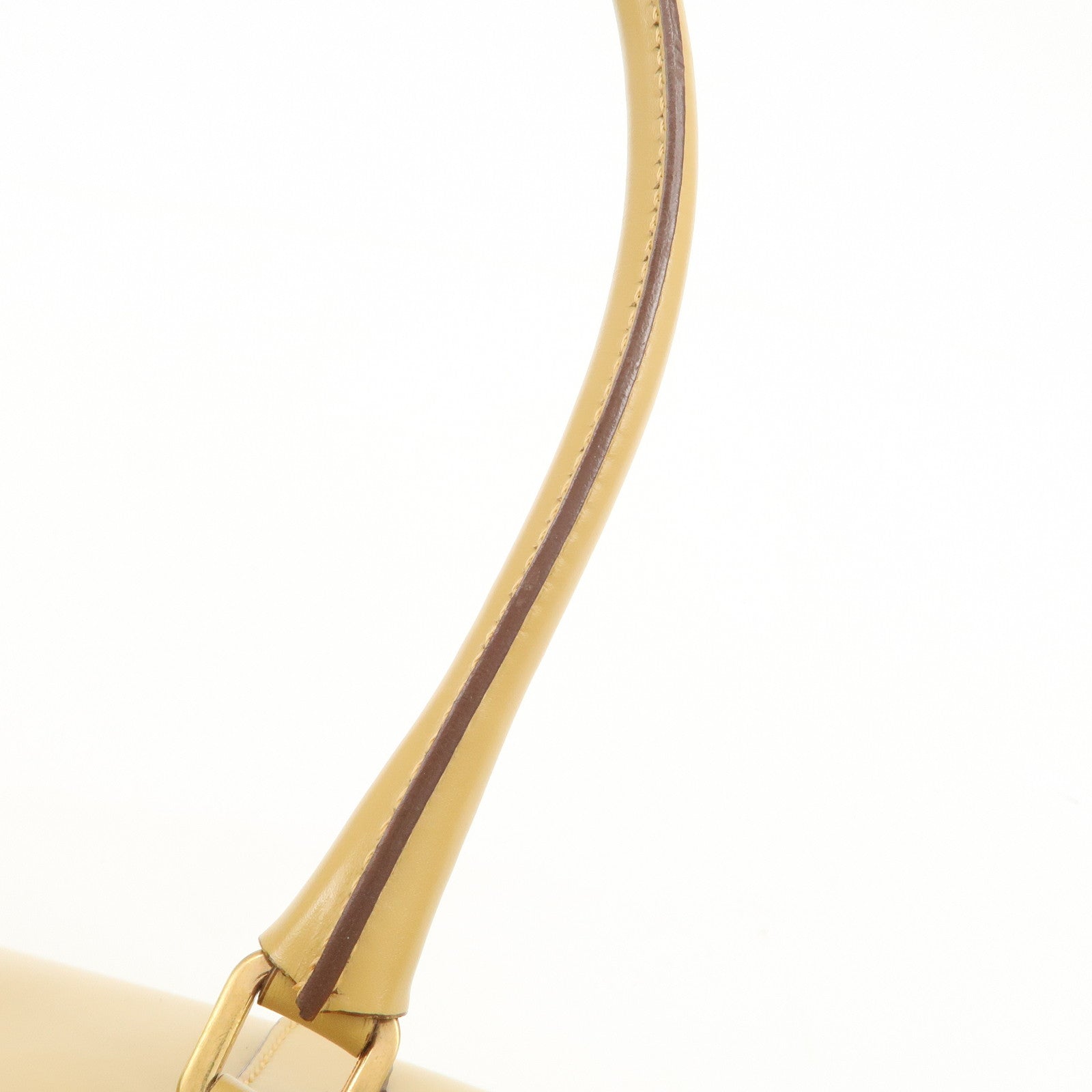PRADA Leather Shoulder Bag Hand Bag Light Brown