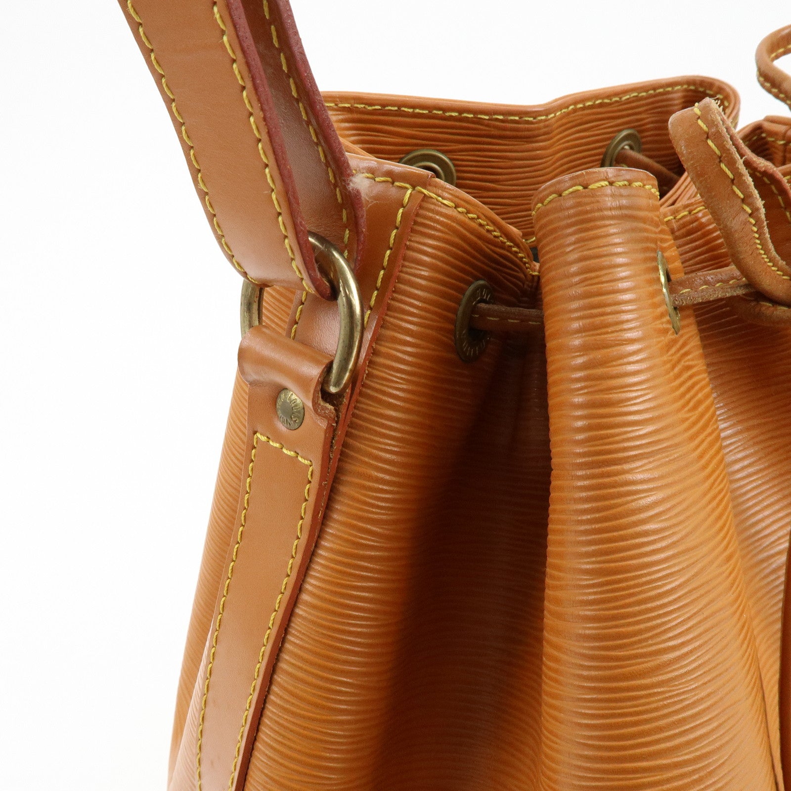 Louis Vuitton Epi Leather Noe Shoulder Bag Zipang Gold M44008