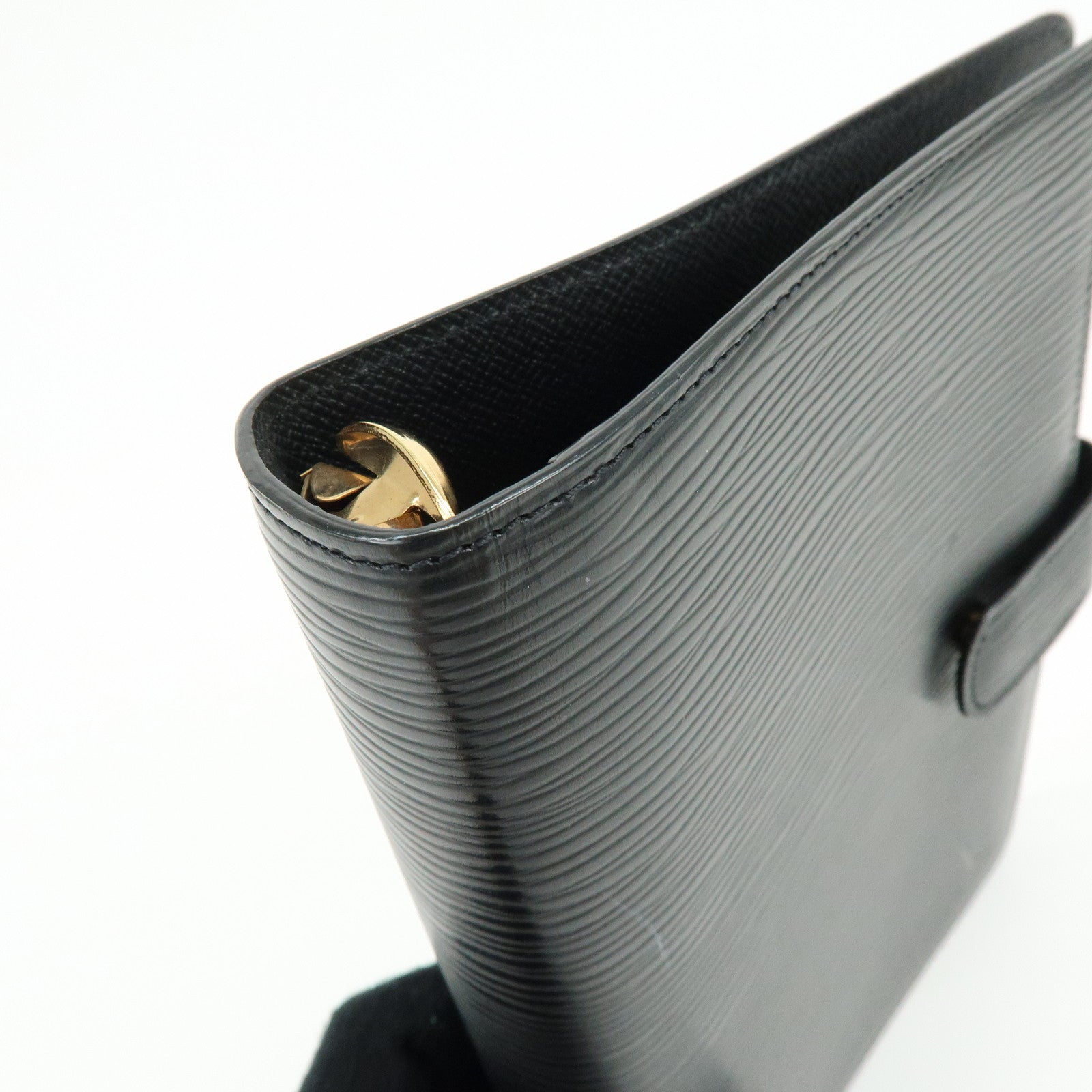Louis Vuitton Epi Agenda MM Planner Cover Noir Black R20202