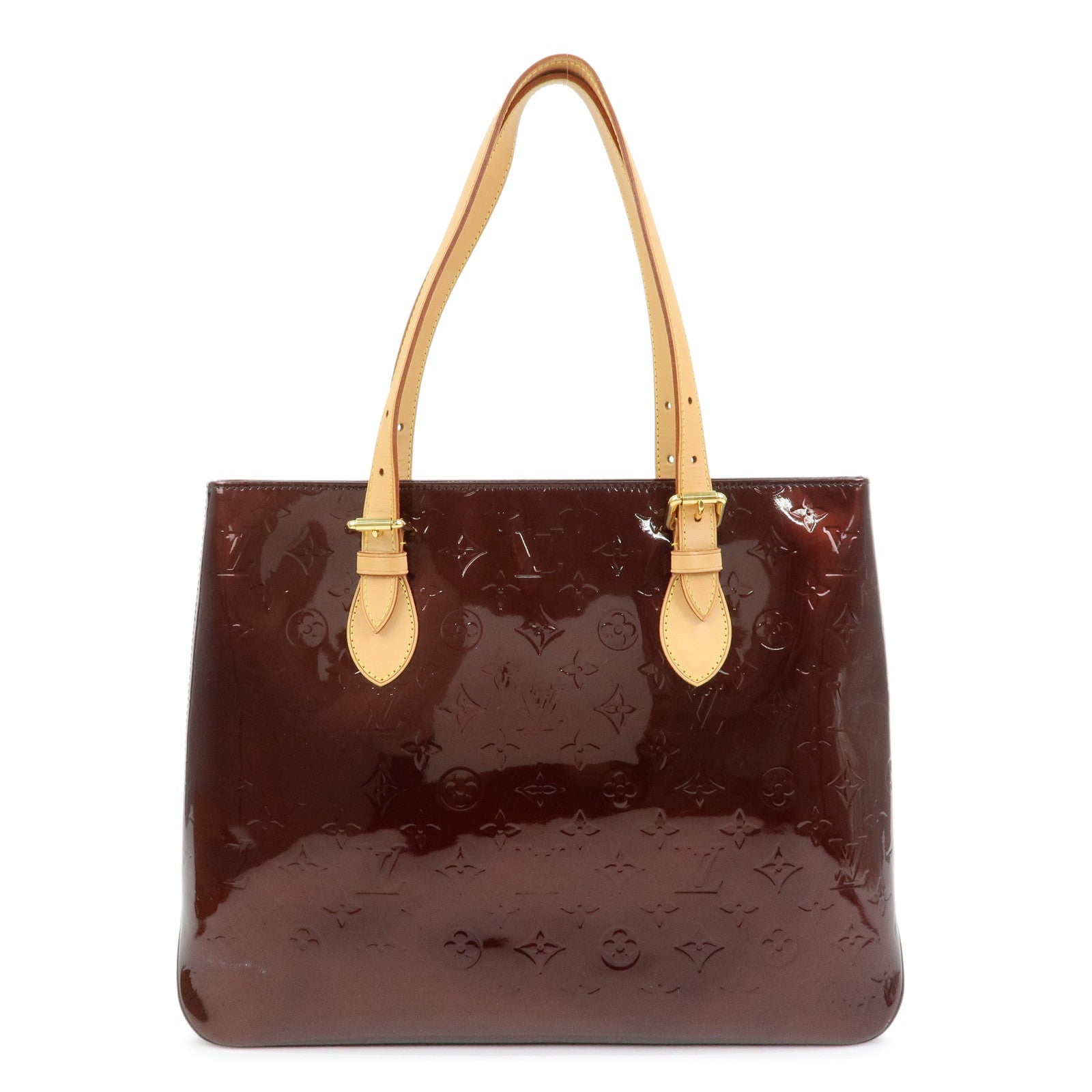 Louis Vuitton Monogram Vernis Brentwood Tote Bag Amarante M91994
