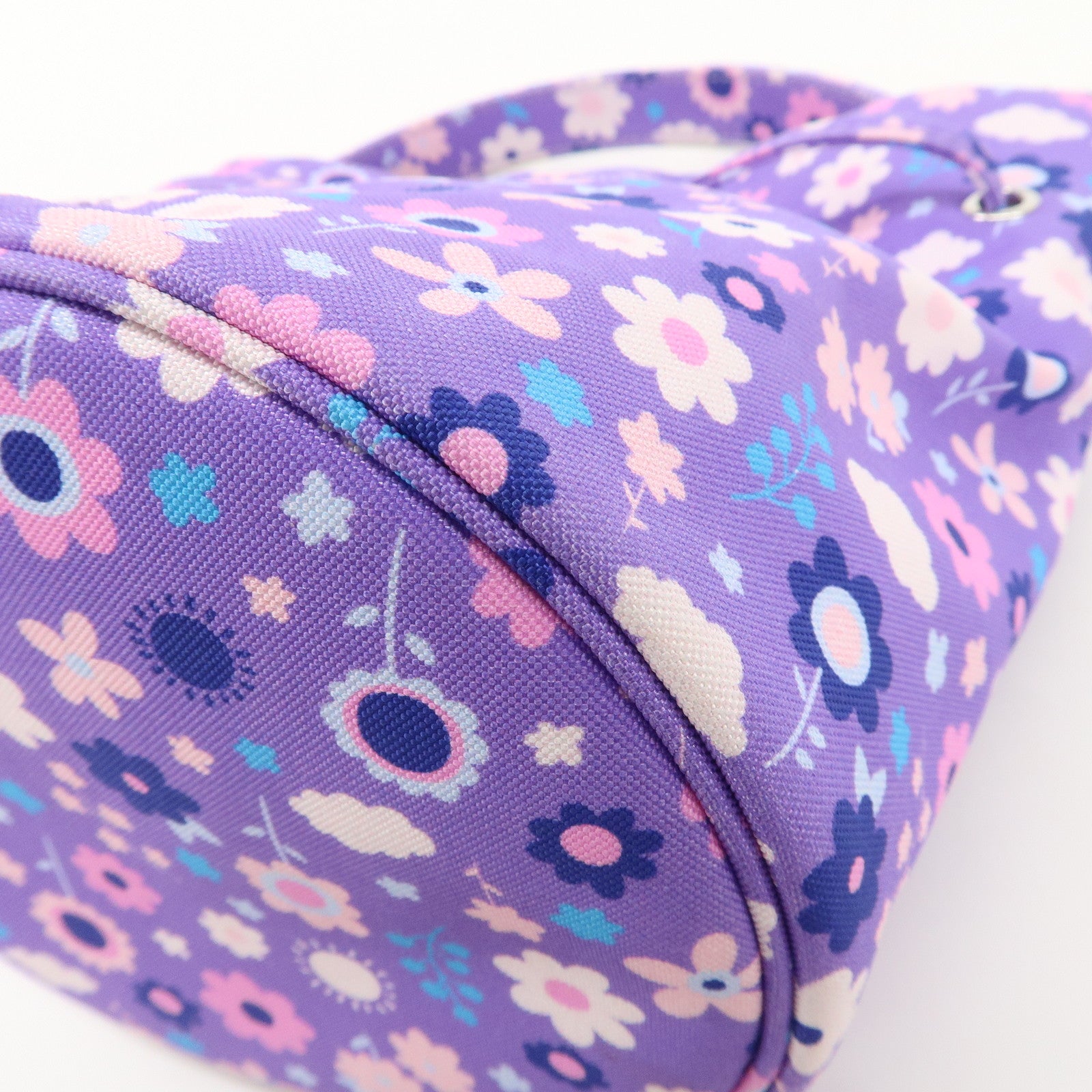 BALENCIAGA Wheel XS Nylon 2Way Bag Shoulder Bag Purple 656682 Used