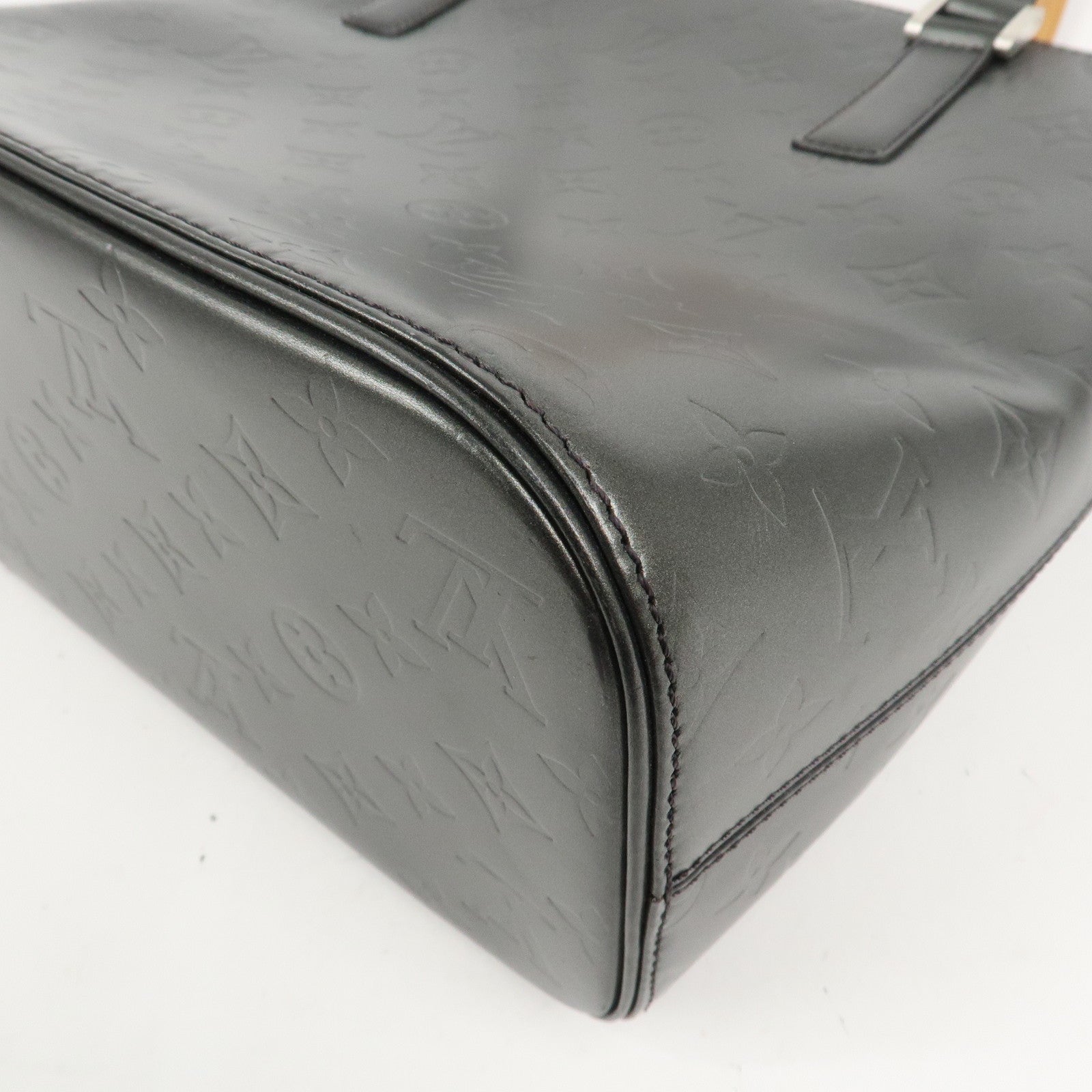 Louis Vuitton Monogram Matte Stockton Tote Bag Shoulder Bag Noir M55112