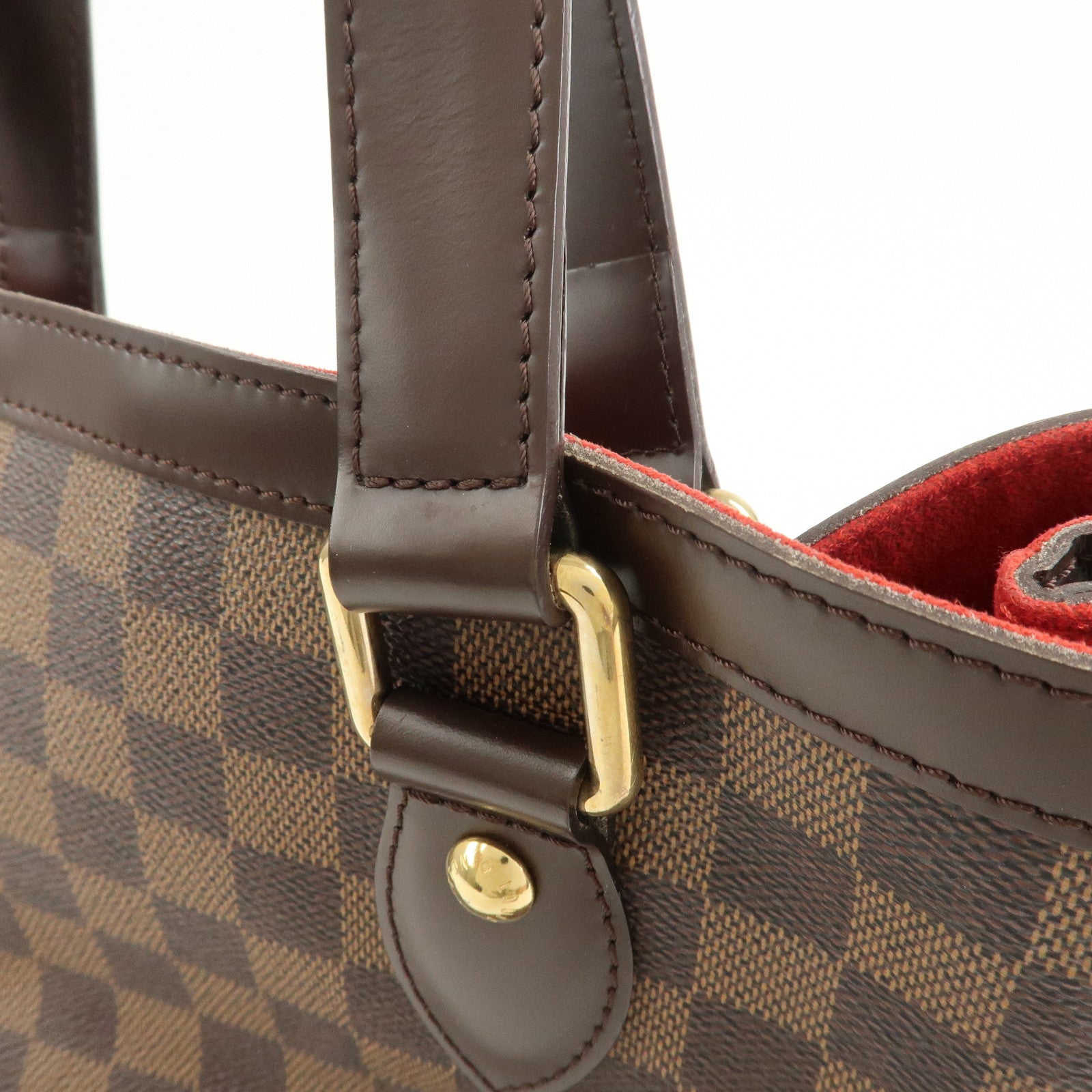 Louis Vuitton Damier Ebene Hampstead PM Hand Bag Tote Bag N51205