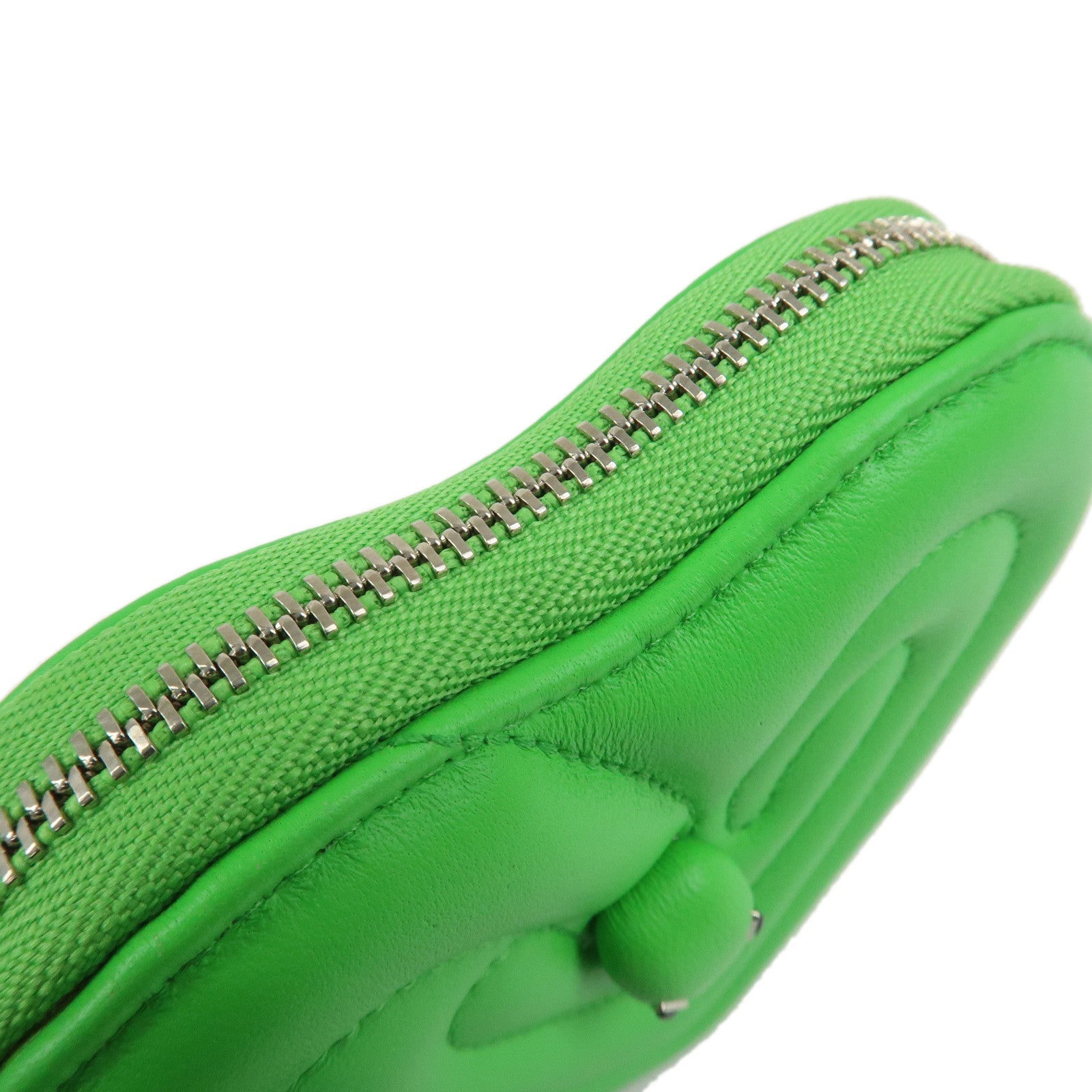 BVLGARI × AMBUSH Serpenti Lamb Skin Coin Case Coin Purse Green