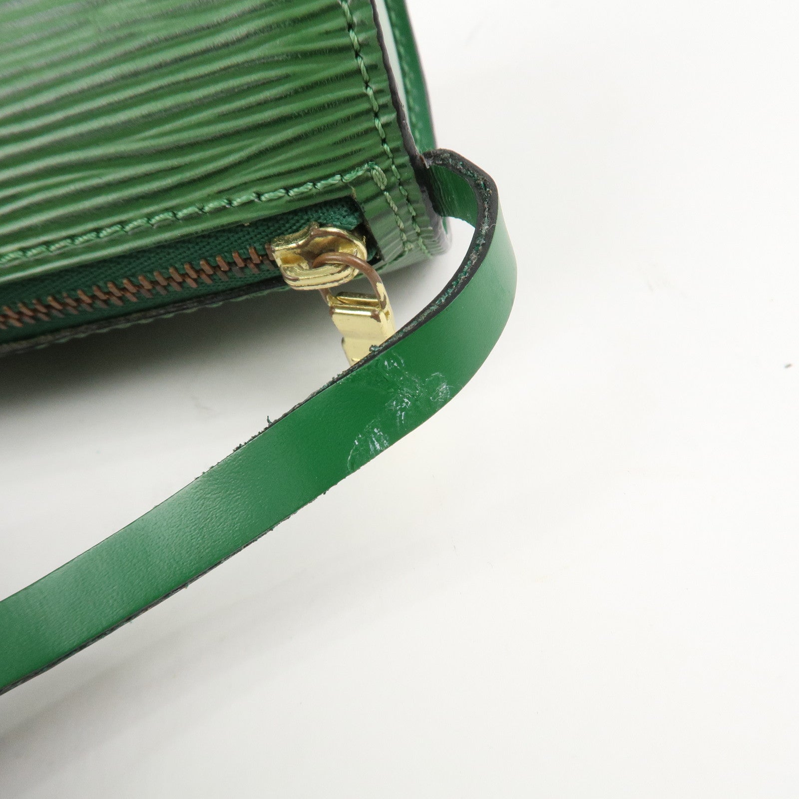 Louis Vuitton Epi Mini Pouch For Soufflot Hand Bag Borneo Green